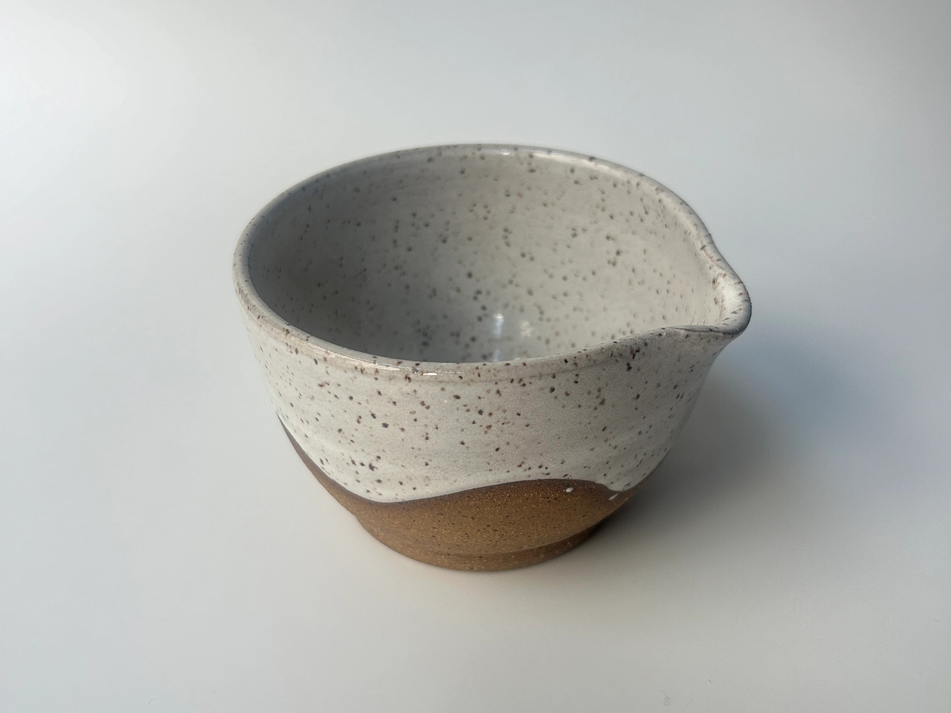 Speckled Wave Stoneware Matcha Bowl
