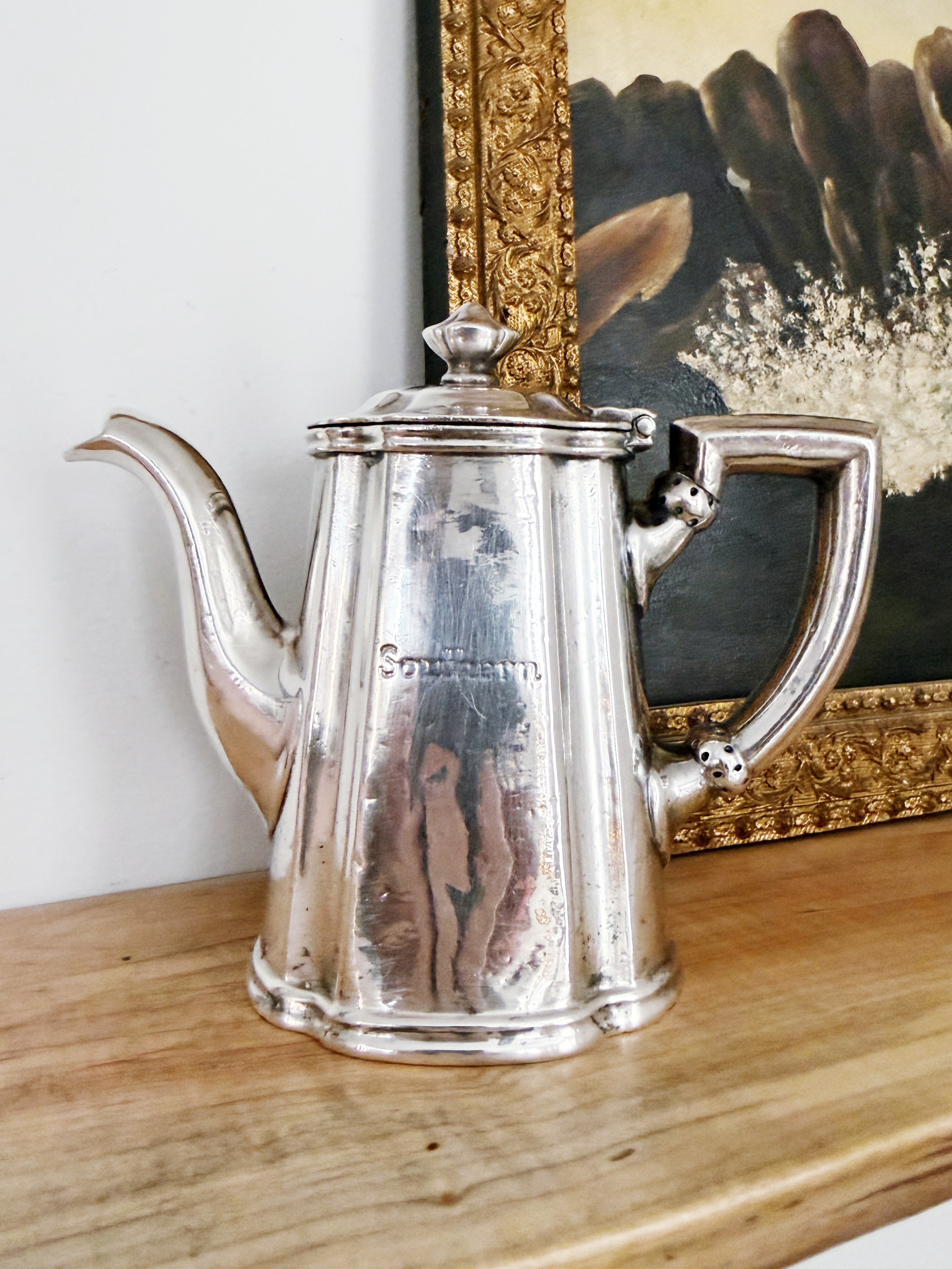 Antique Silver Plated Southern Railway Teapot