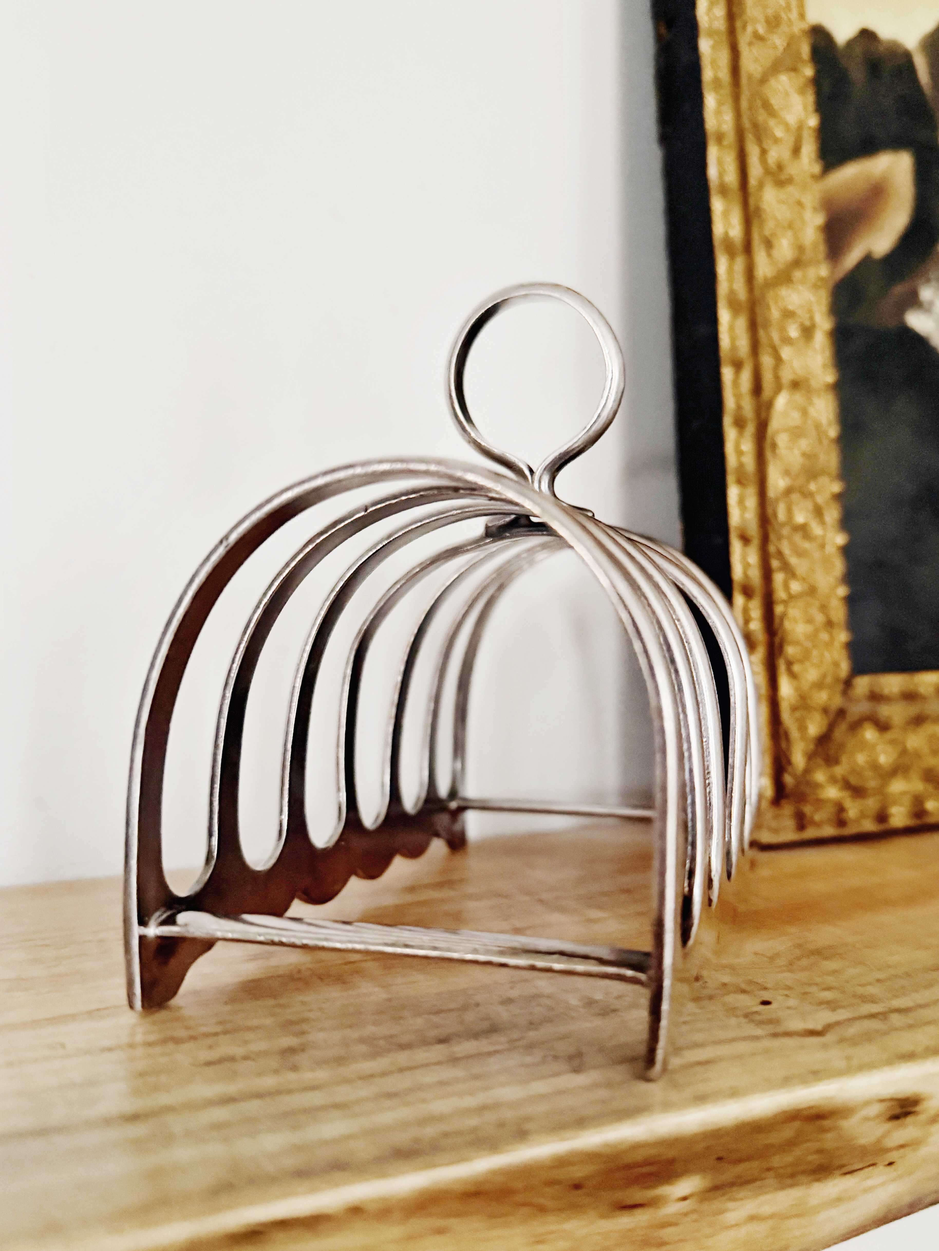 Antique English P&O Steamship Silver Plated Toast Rack