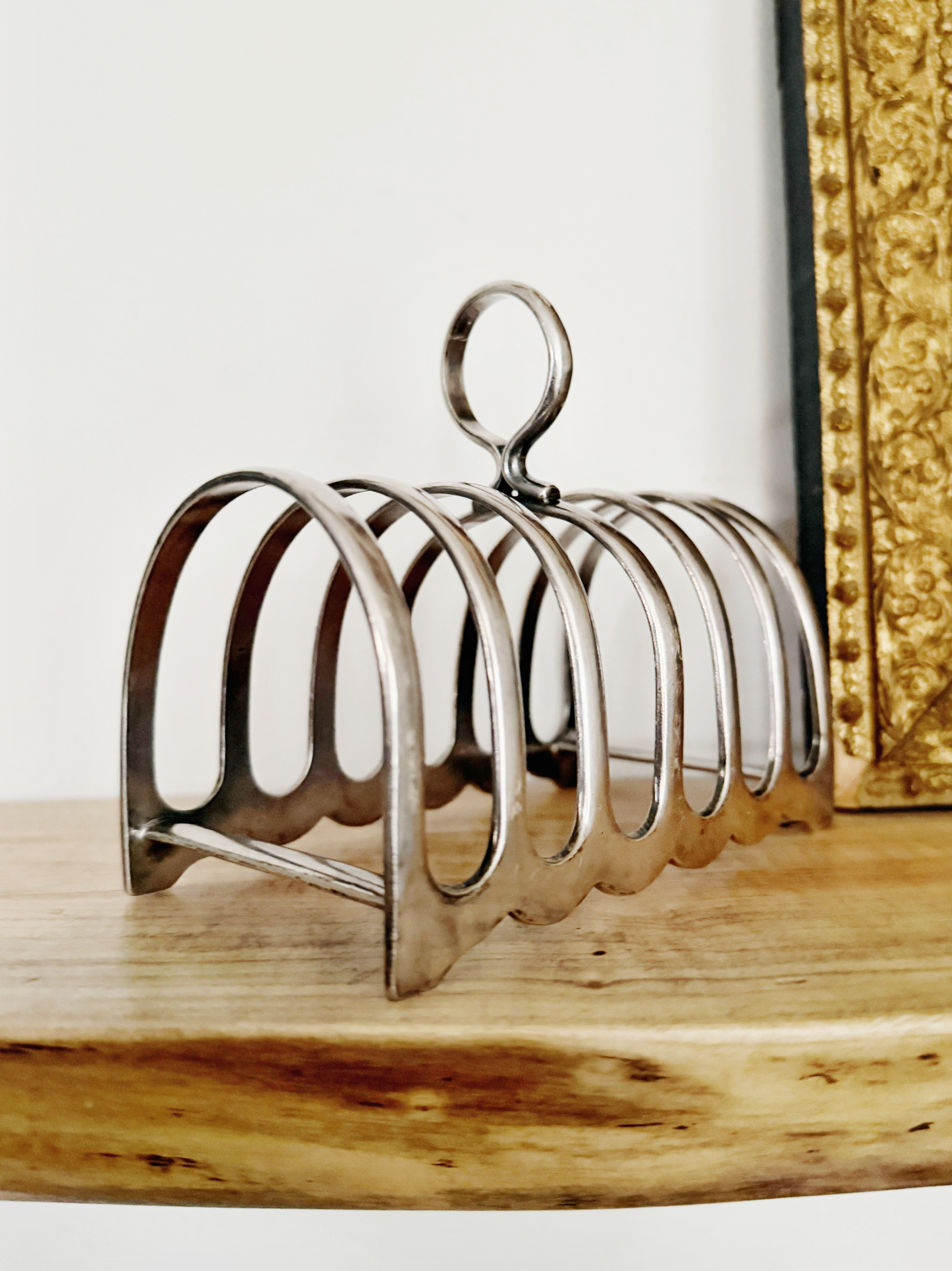 Antique English P&O Steamship Silver Plated Toast Rack