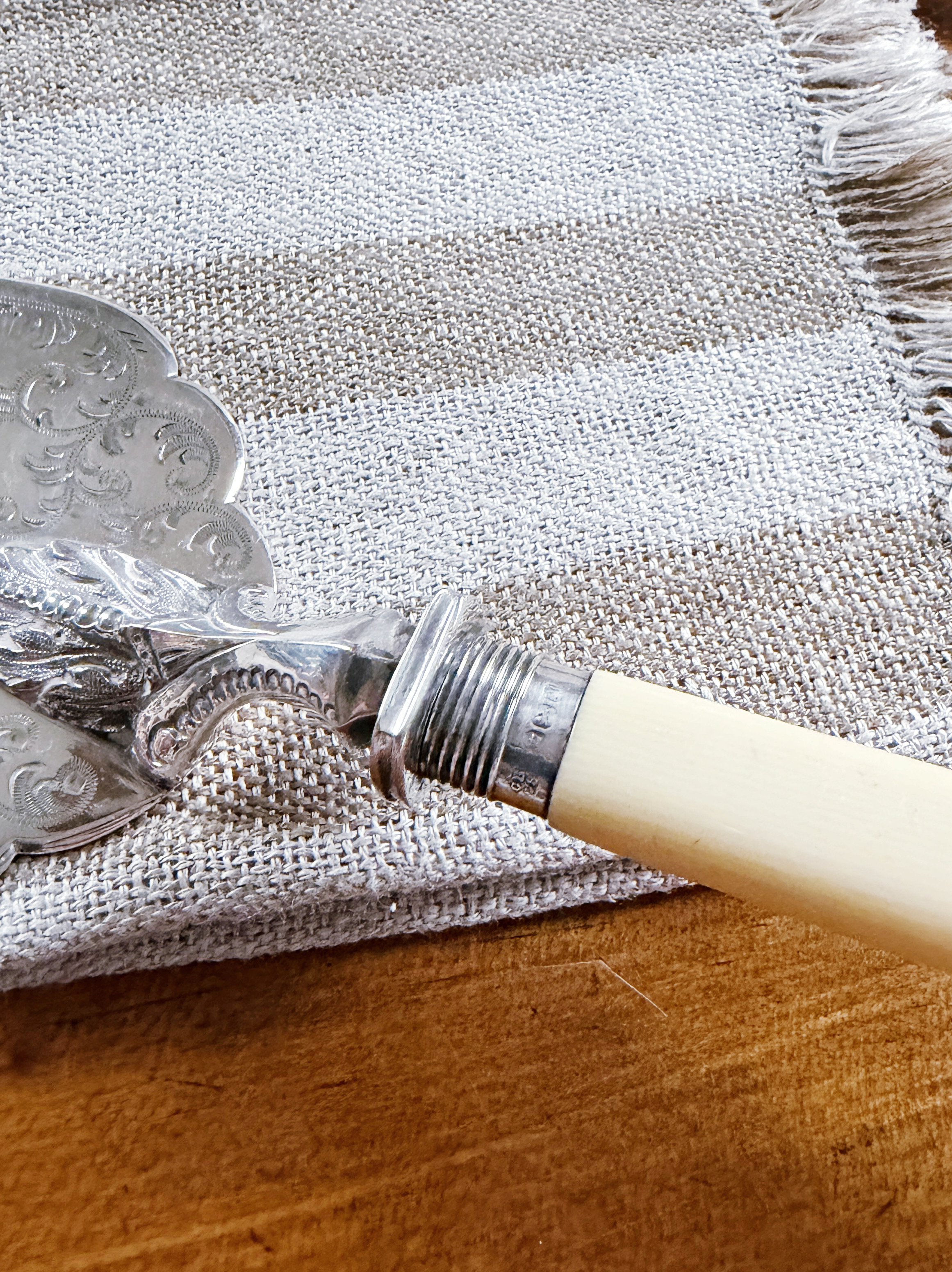 Antique 1909 English Silver Plated Presentation Trowel