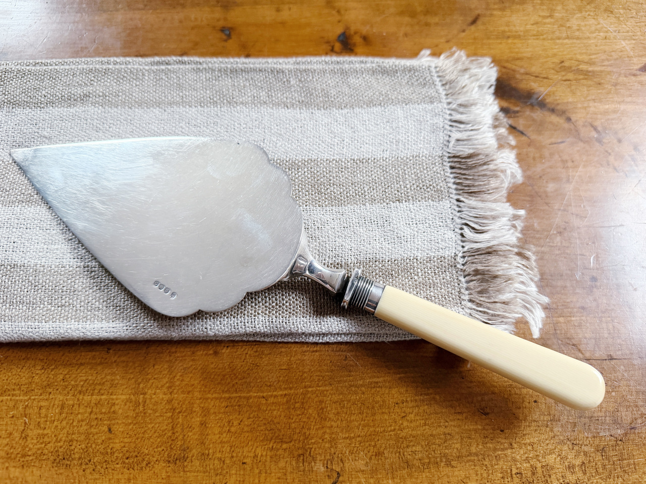 Antique 1909 English Silver Plated Presentation Trowel