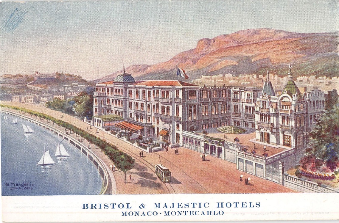 Antique Silver Plated Pepper Mill from Hotel Bristol in Monaco