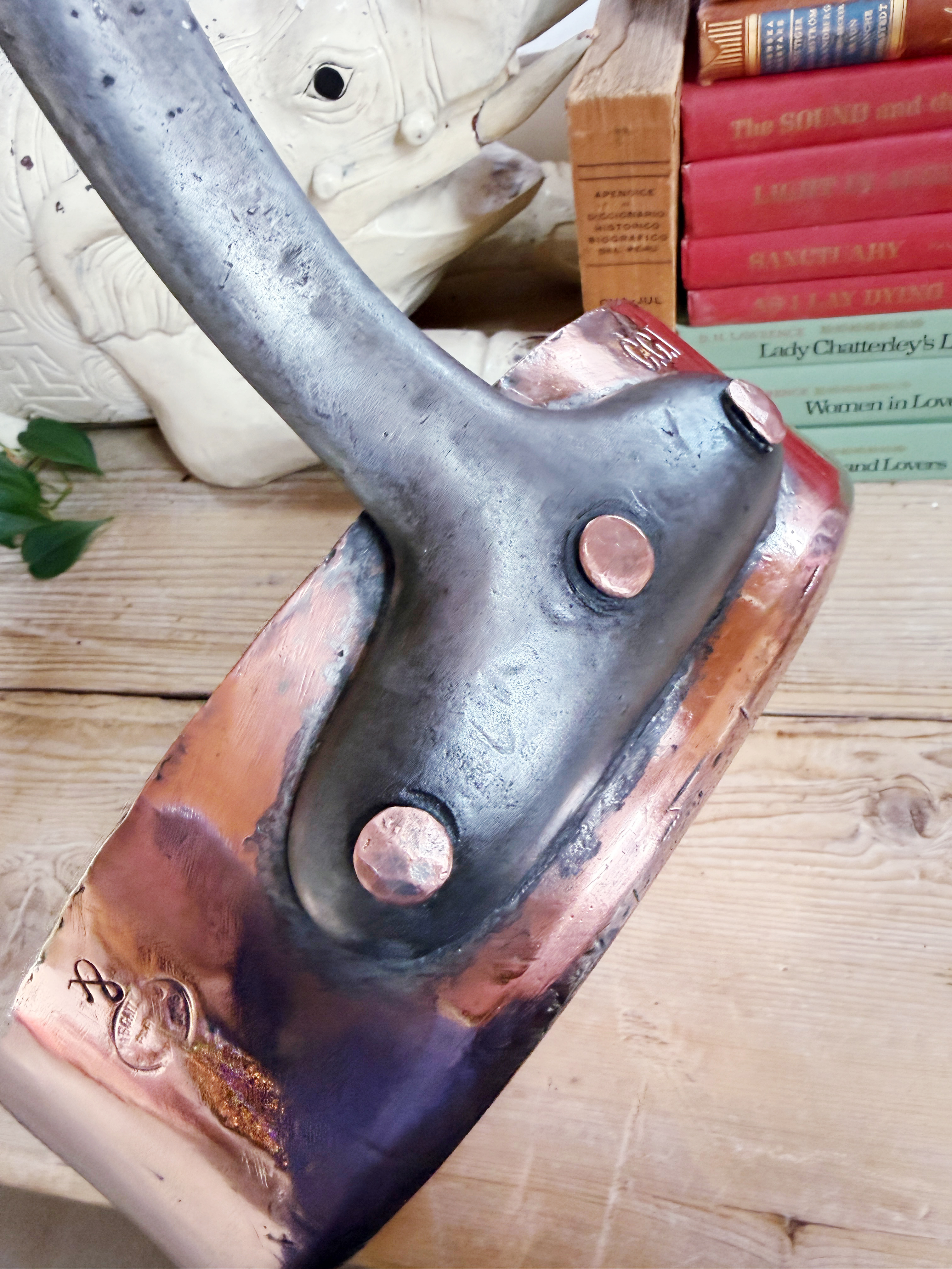 Antique French Gaillard Copper Pan from CGT French Line Oceanliner