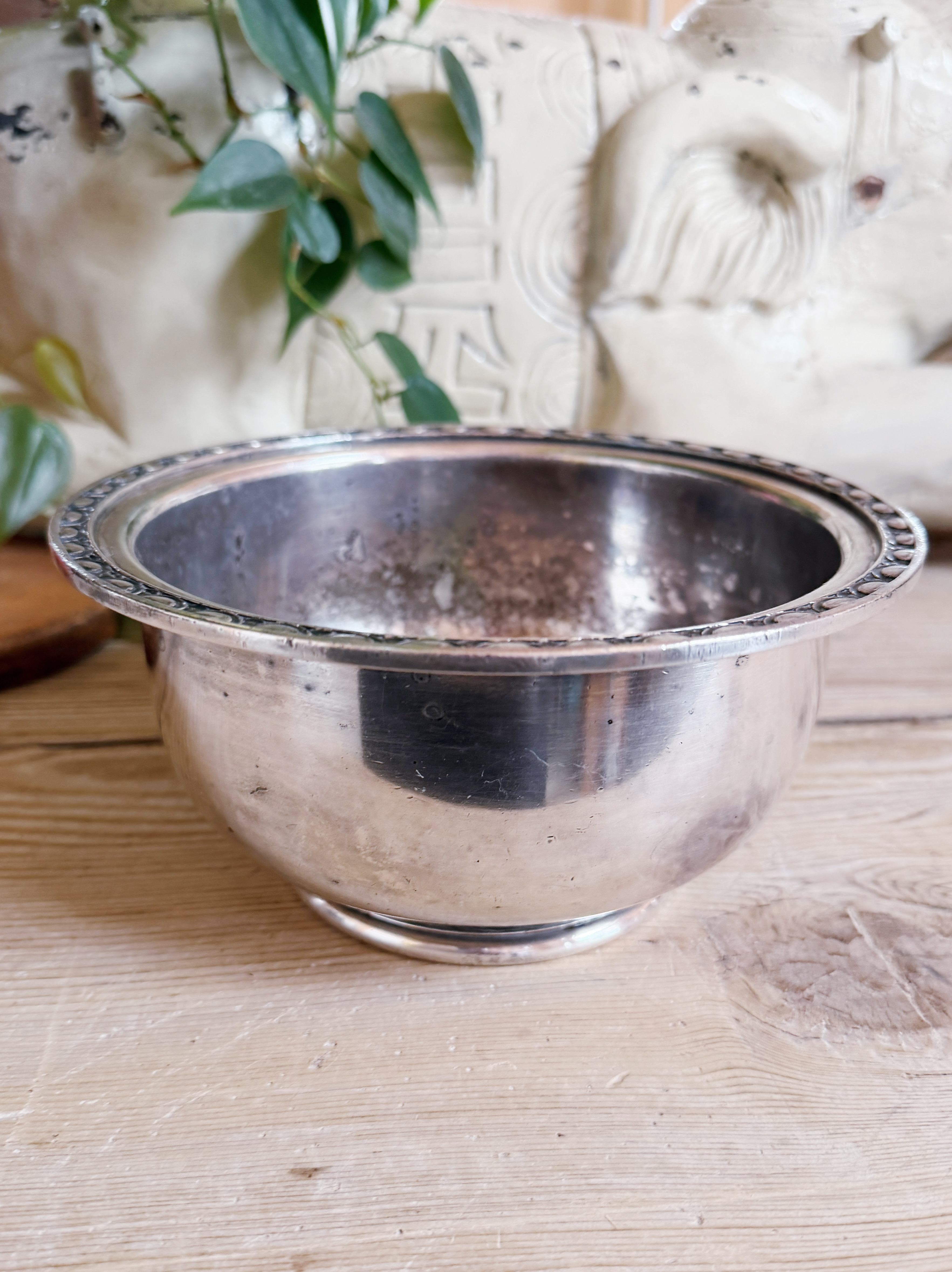 Vintage Silver Plated Serving Bowl from The Essex House Hotel NYC