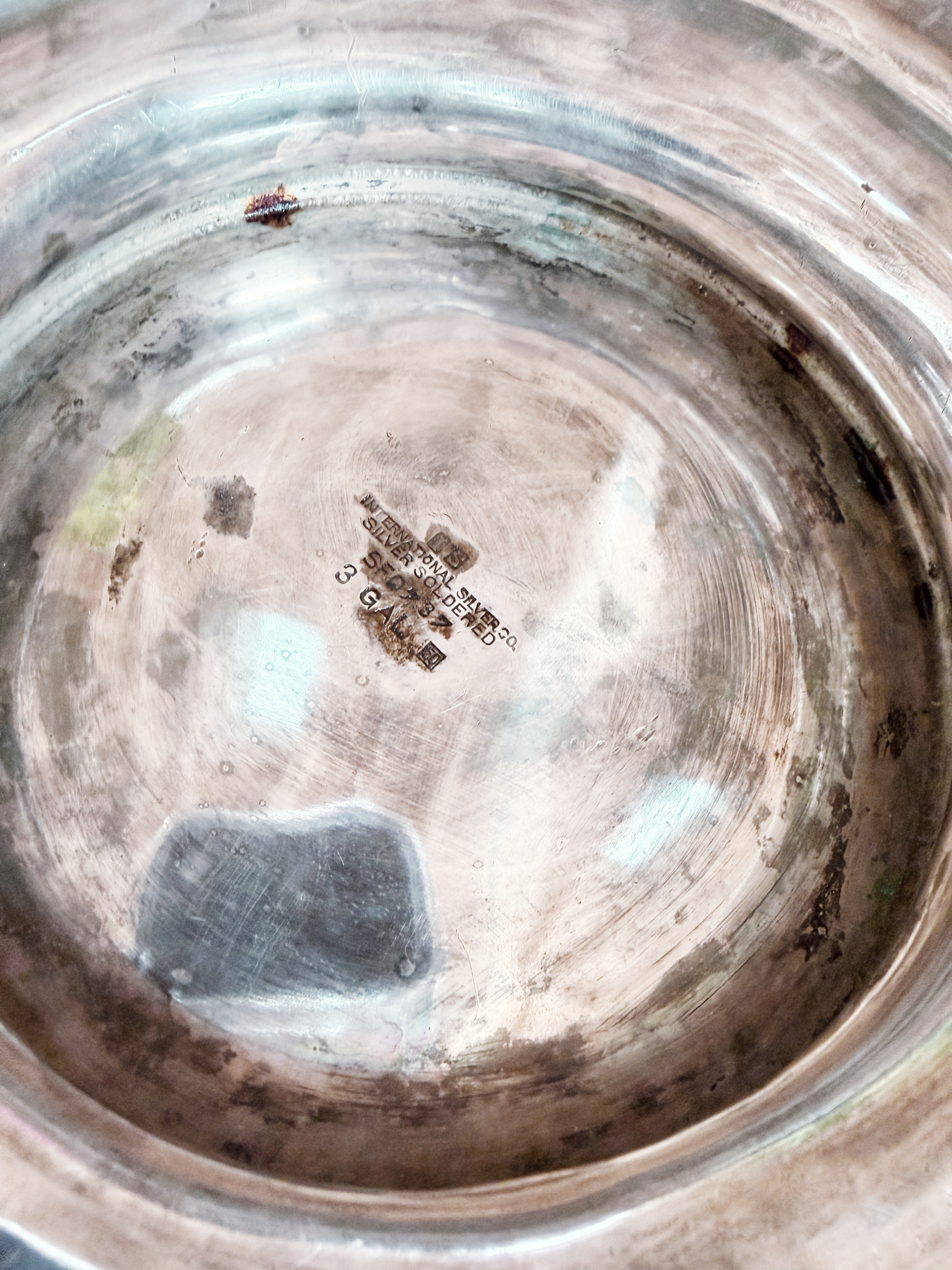 1950 Silver Punch Bowl from The Hotel Texas in Fort Worth