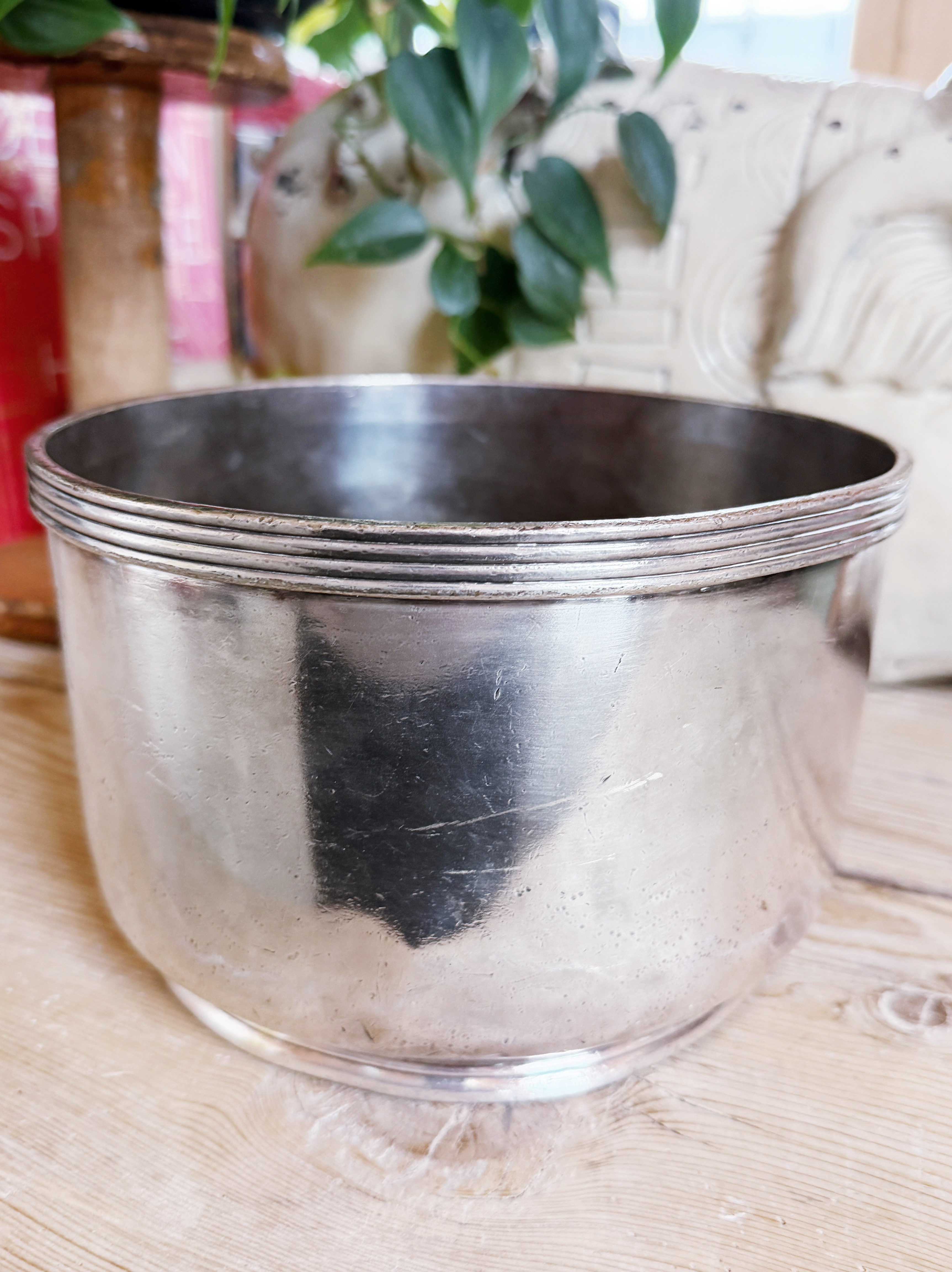 1952 Silver Ice Bowl from The Hotel Texas in Fort Worth