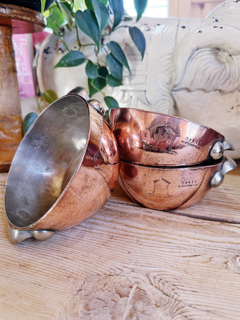 Antique English Copper Bowl From Grosvenor Hotel London