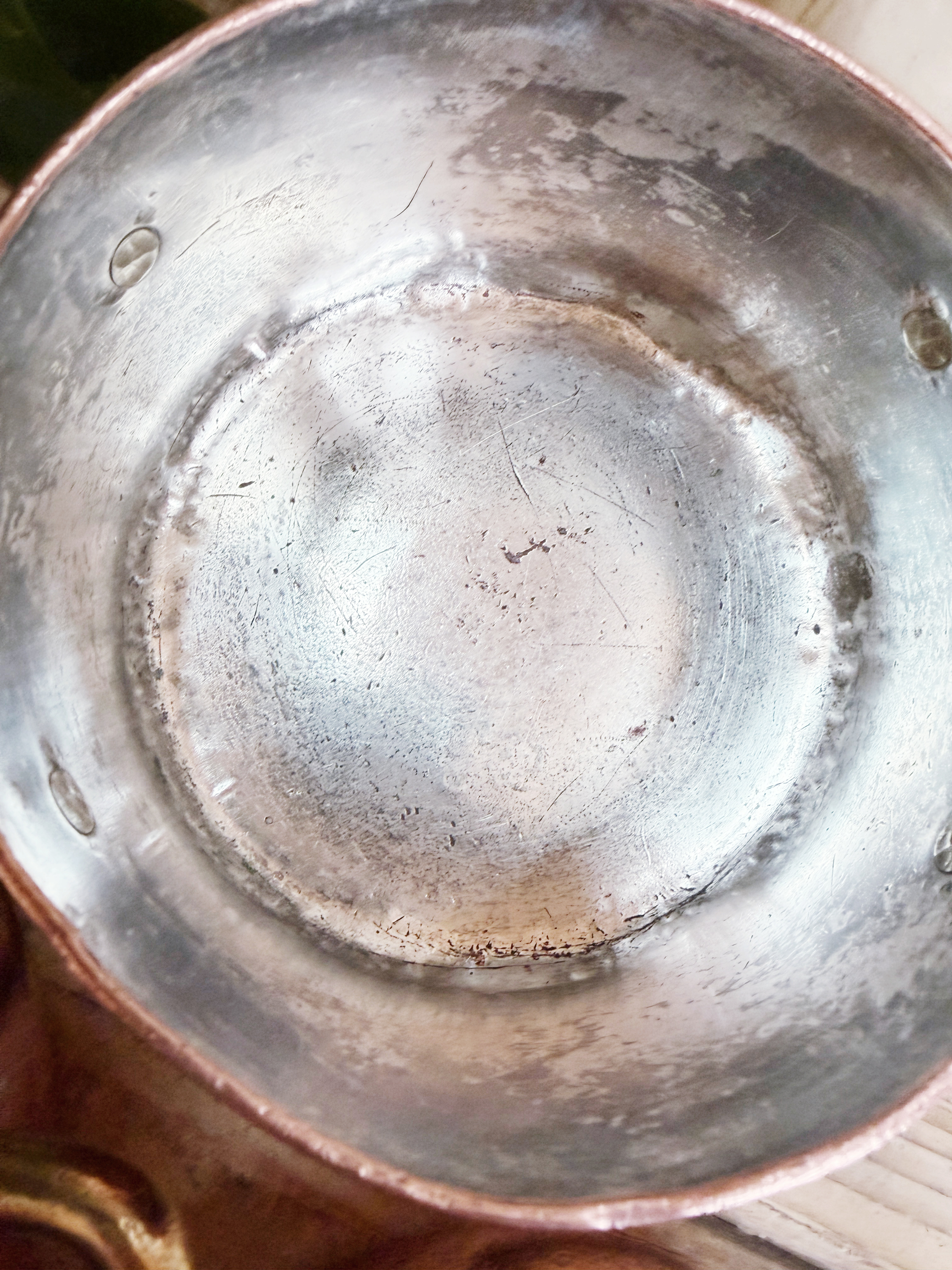 Antique Heinrichs Copper & Sterling Pot from The Plaza NYC