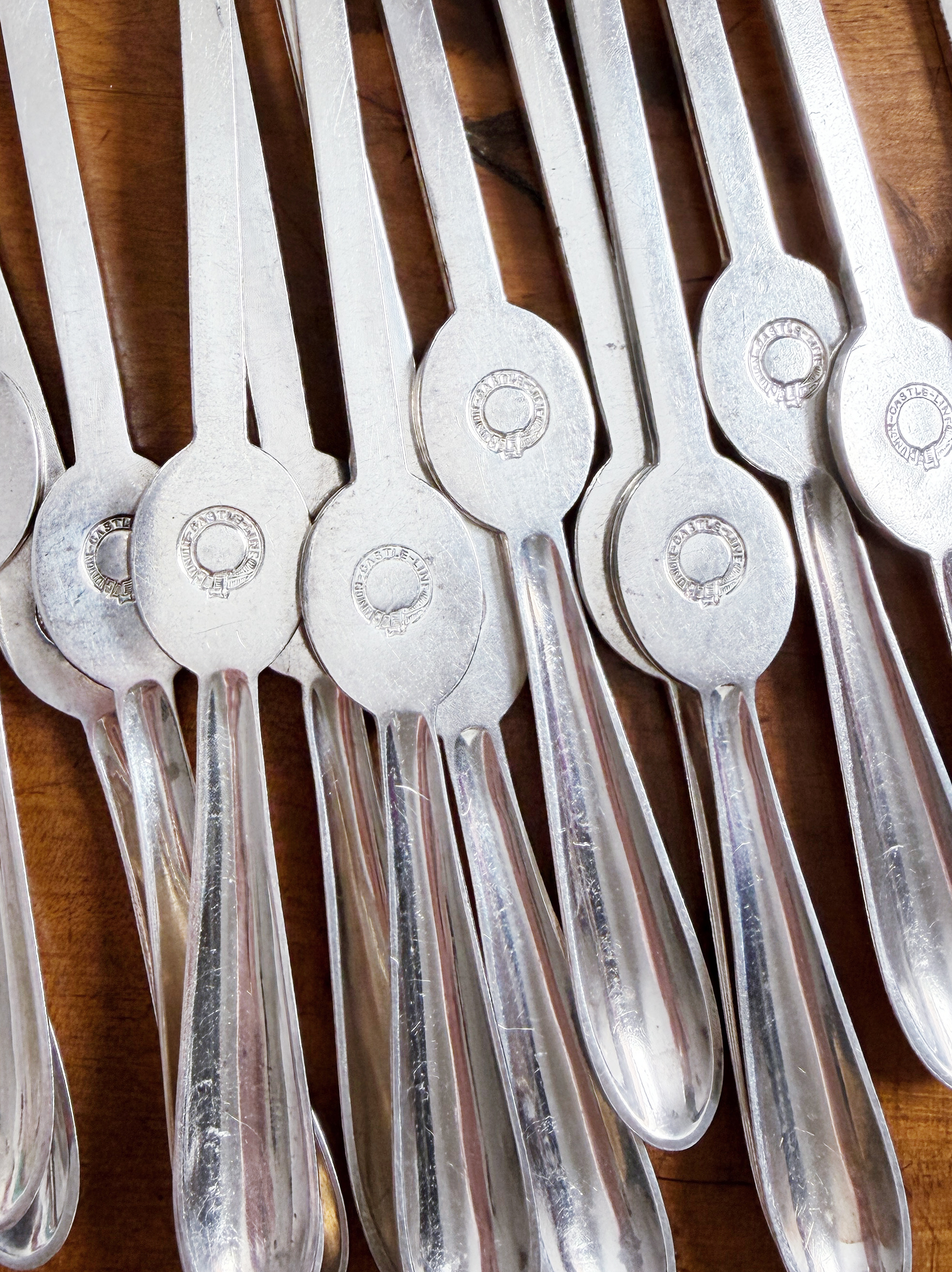 Antique Silver Plated Lobster Picks from Union Castle Line Steamship