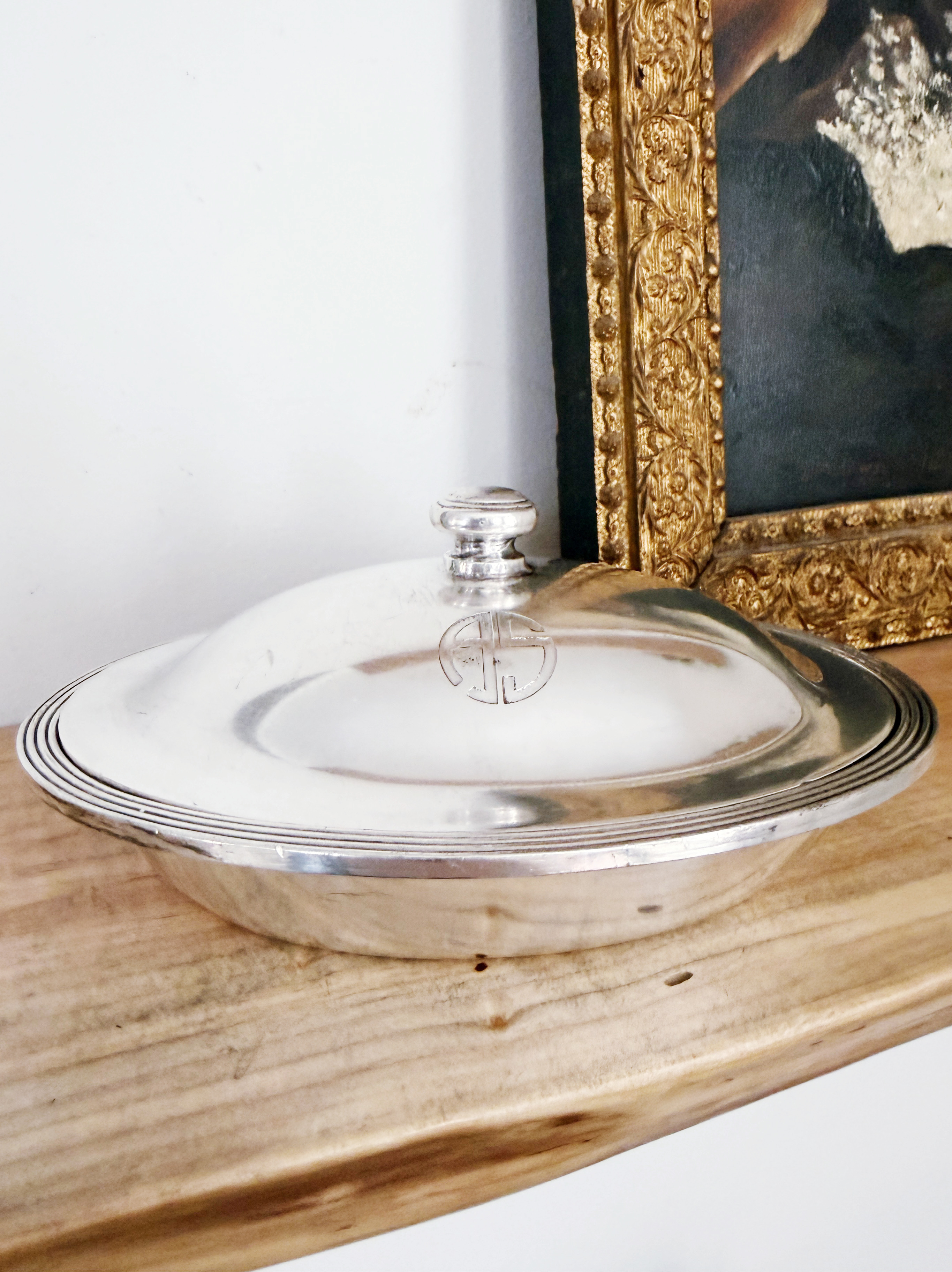 Vintage Silver Plated Lidded Bowl from The Arrowhead Springs Hotel in California