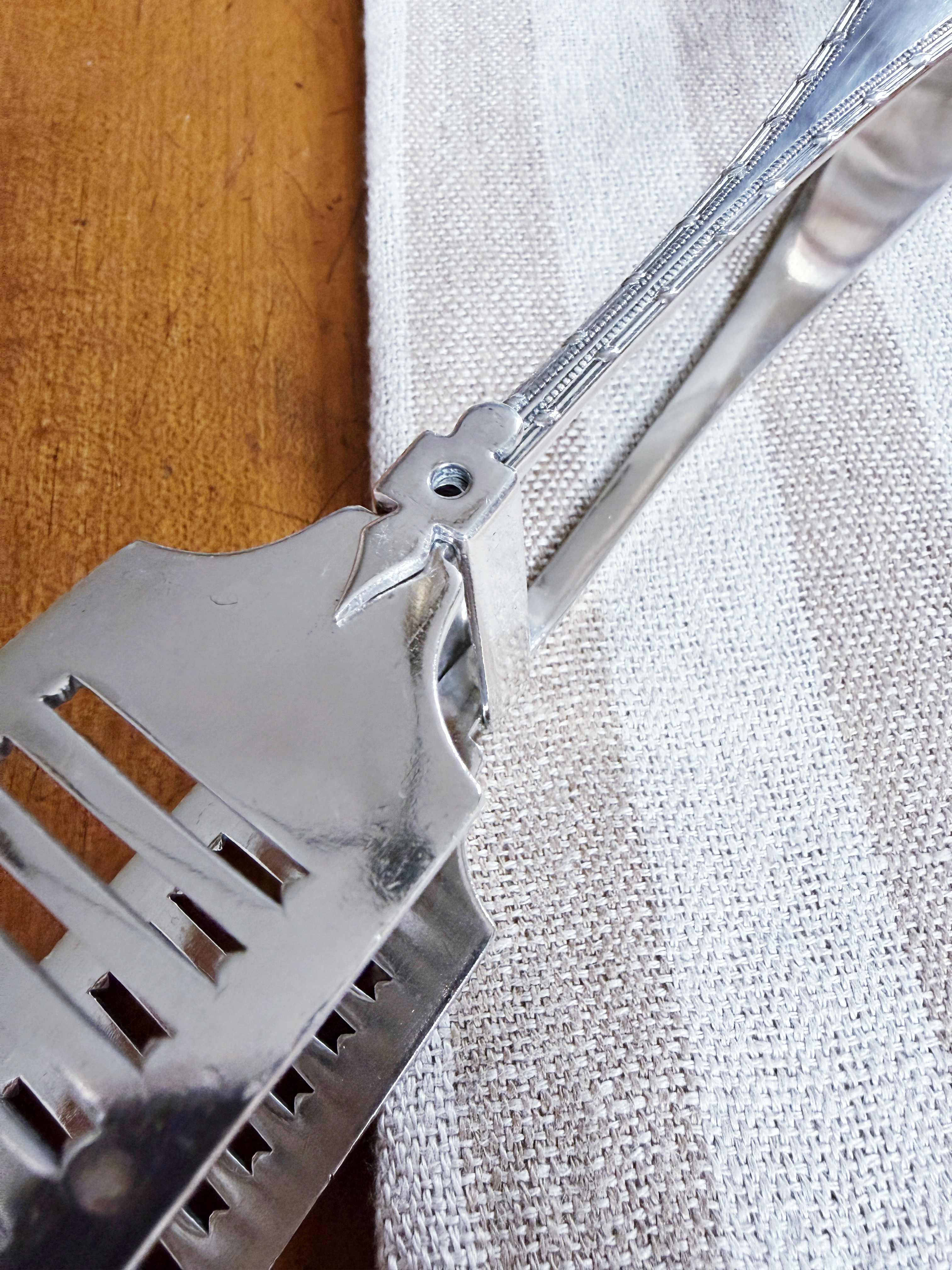 Antique Silver Plated Asparagus Tongs from Ritz Carlton Hotel