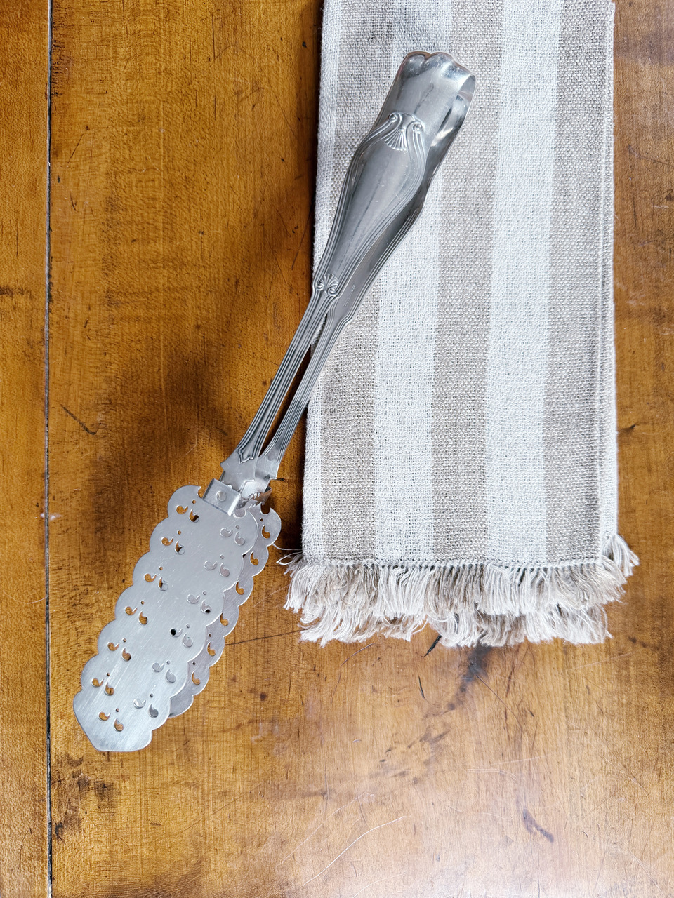 Antique Silver Plated Tiffany & Co Asparagus Serving Tongs