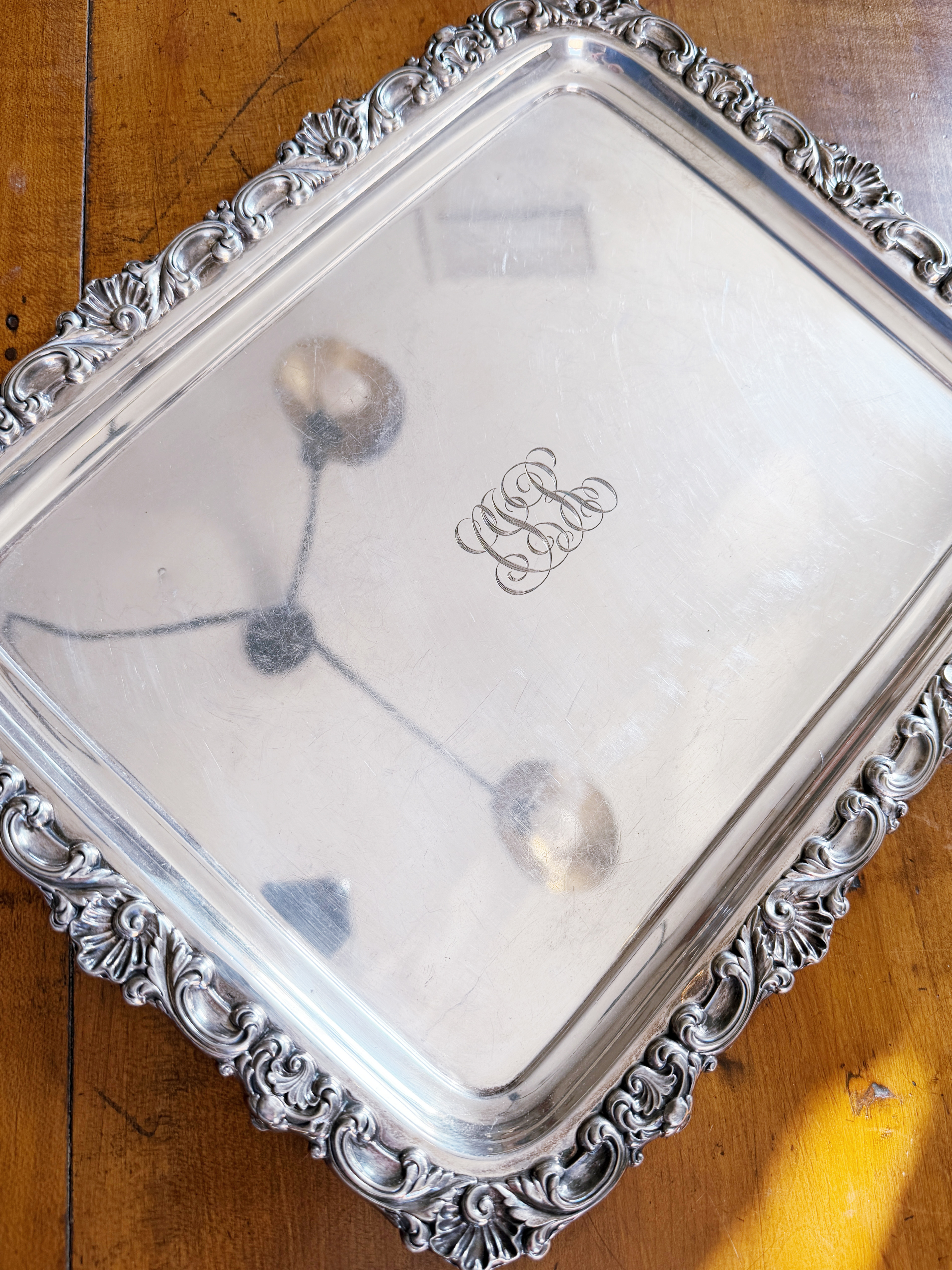 Antique Silver Plated Tiffany & Co Serving Tray