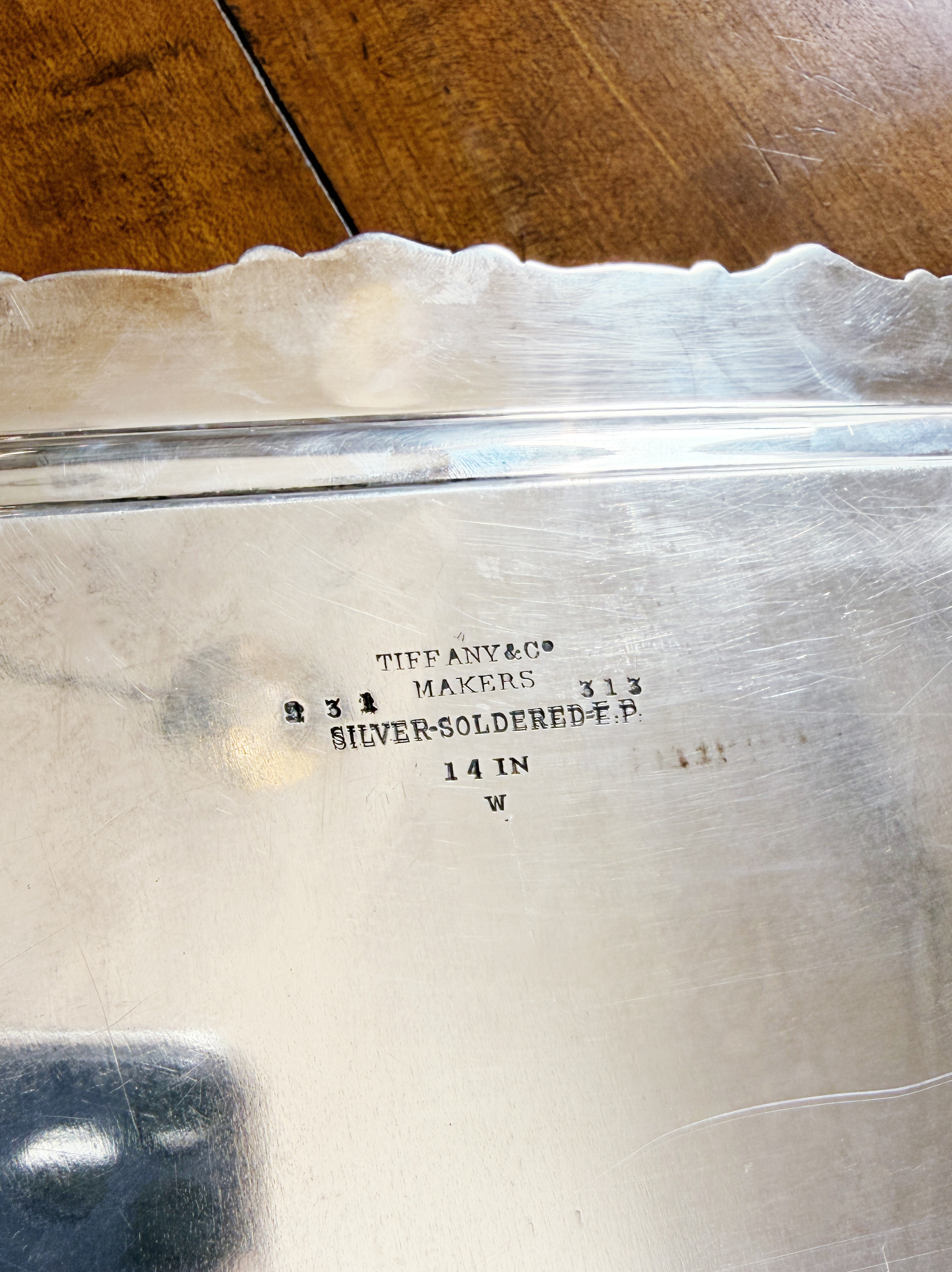 Antique Silver Plated Tiffany & Co Serving Tray