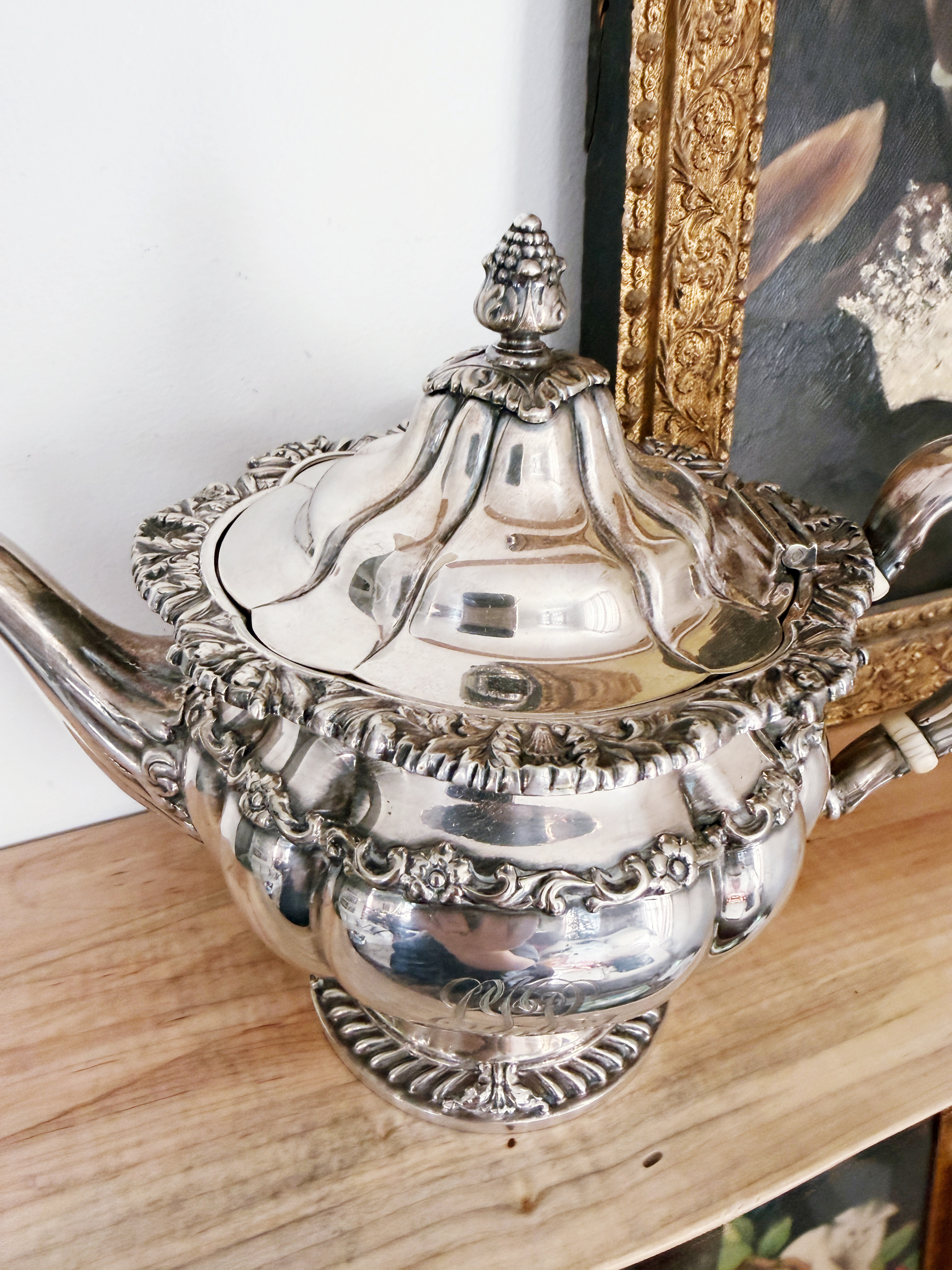 Antique Silver Plated Tiffany & Co Tea Pot
