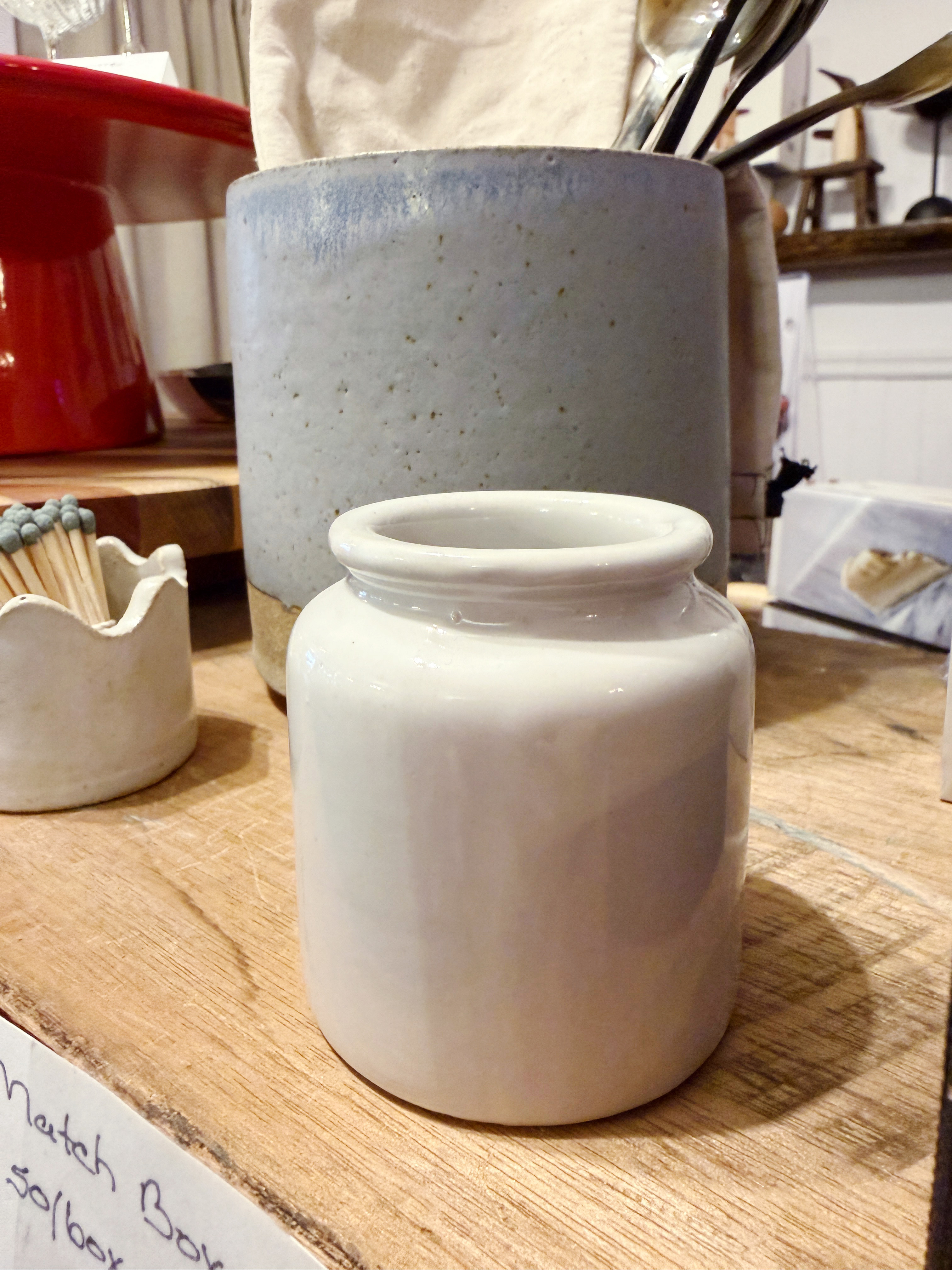 French Stoneware Mustard Crock