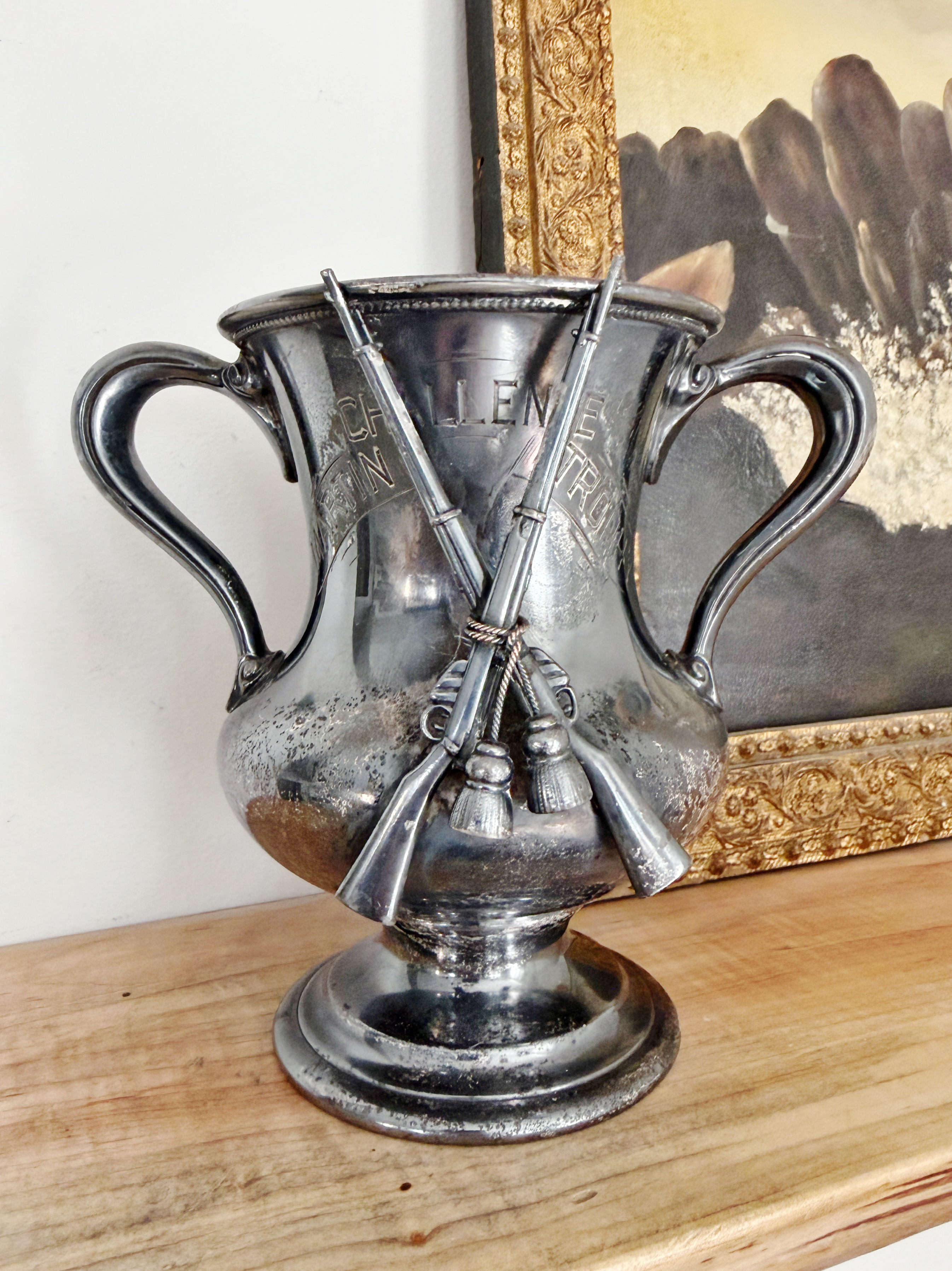 1907 Silver Plated Military Rifle Trophy