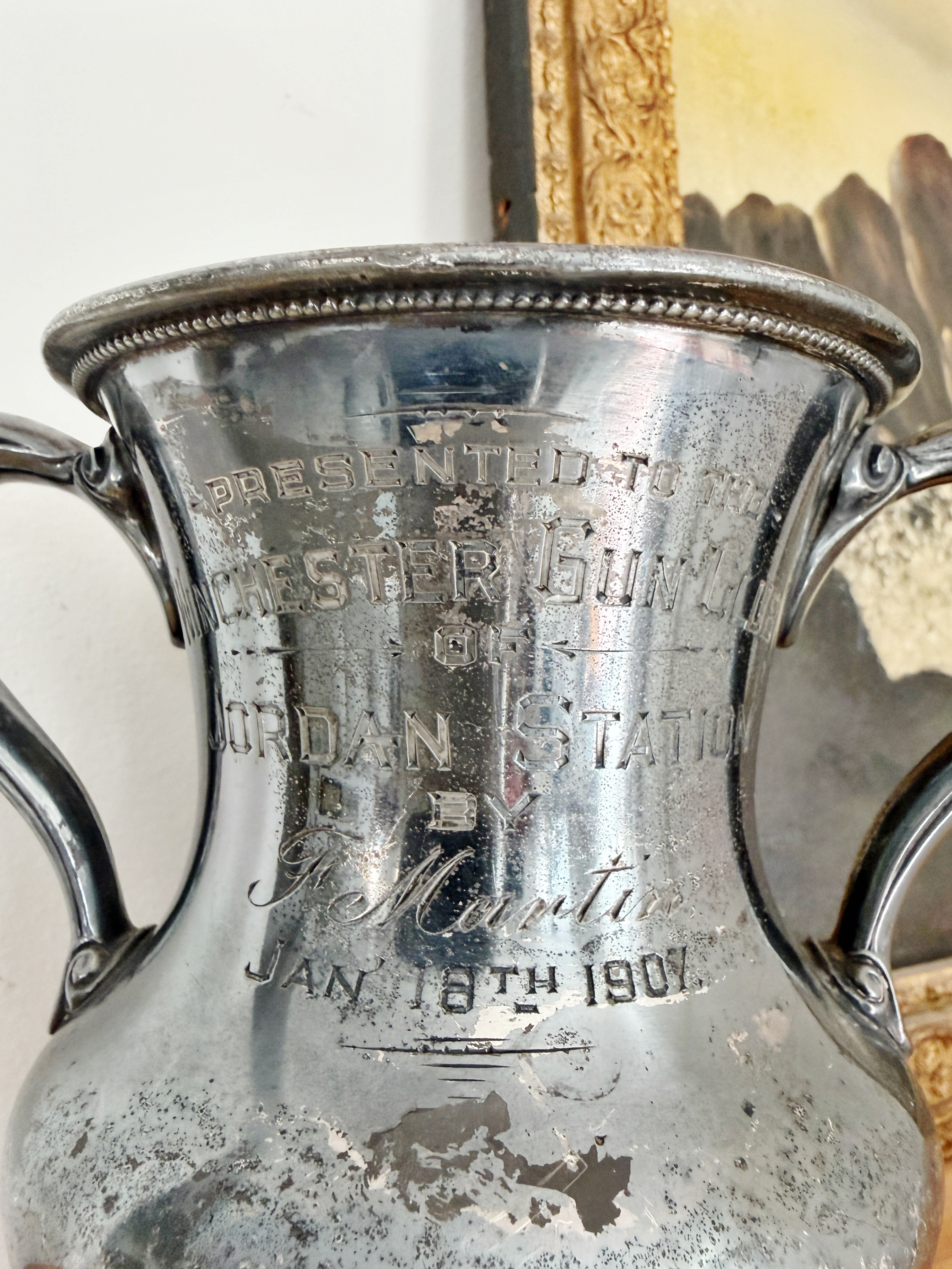 1907 Silver Plated Military Rifle Trophy