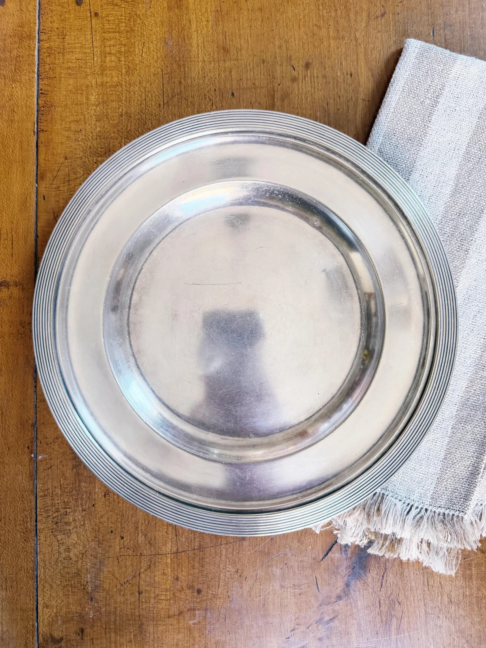 1897 Silver Plated Tray from Delmonicos New York