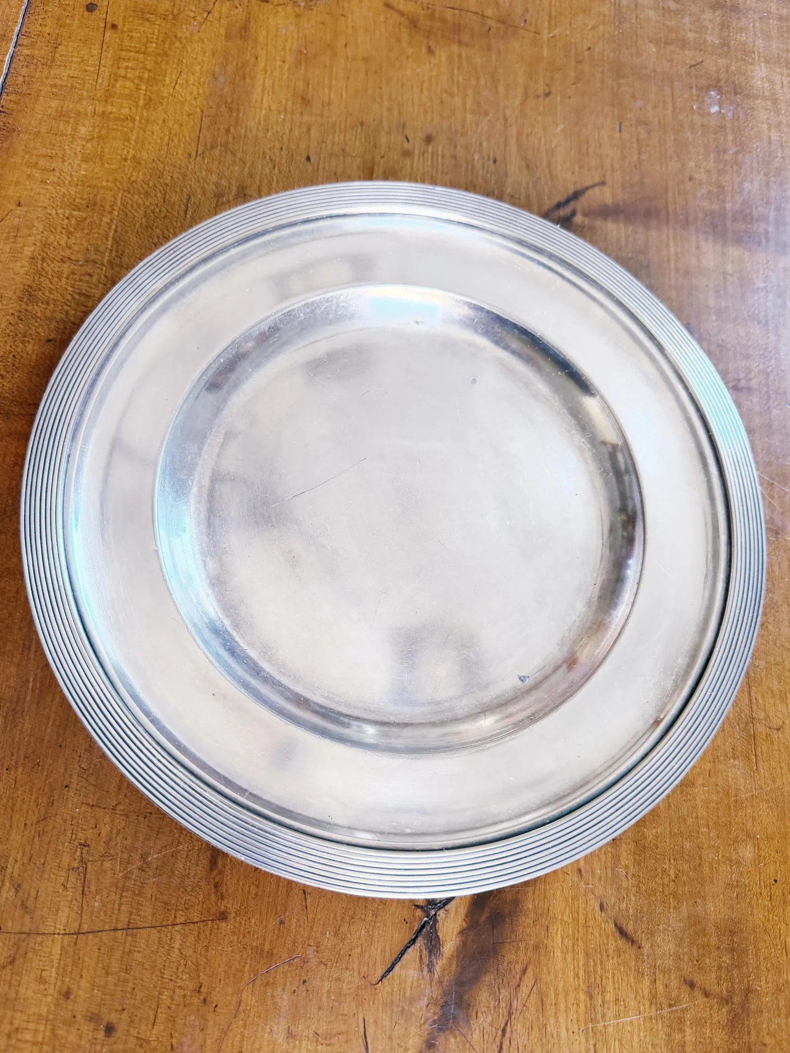 1897 Silver Plated Tray from Delmonicos New York