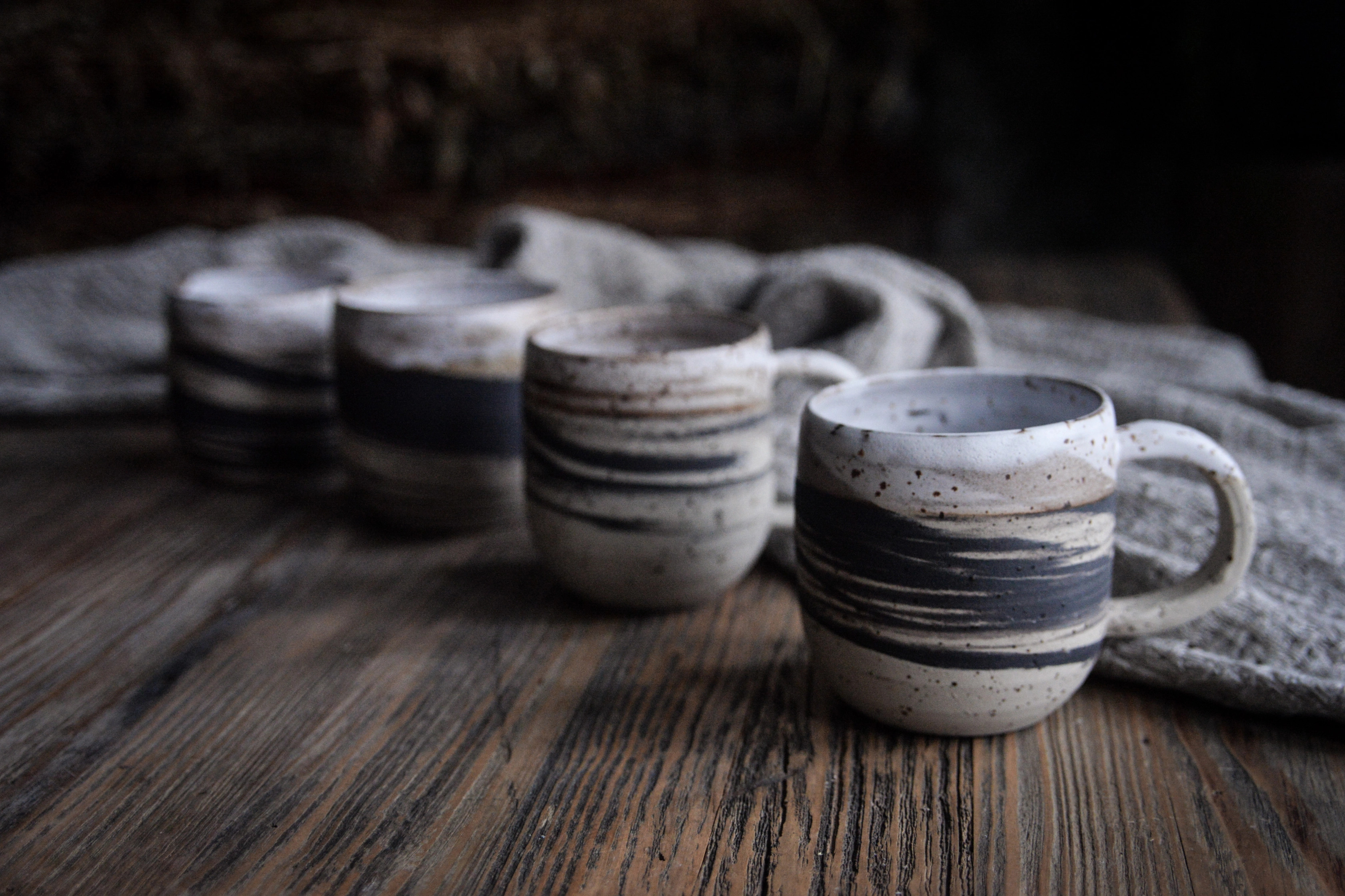 Marbled Stoneware Mug