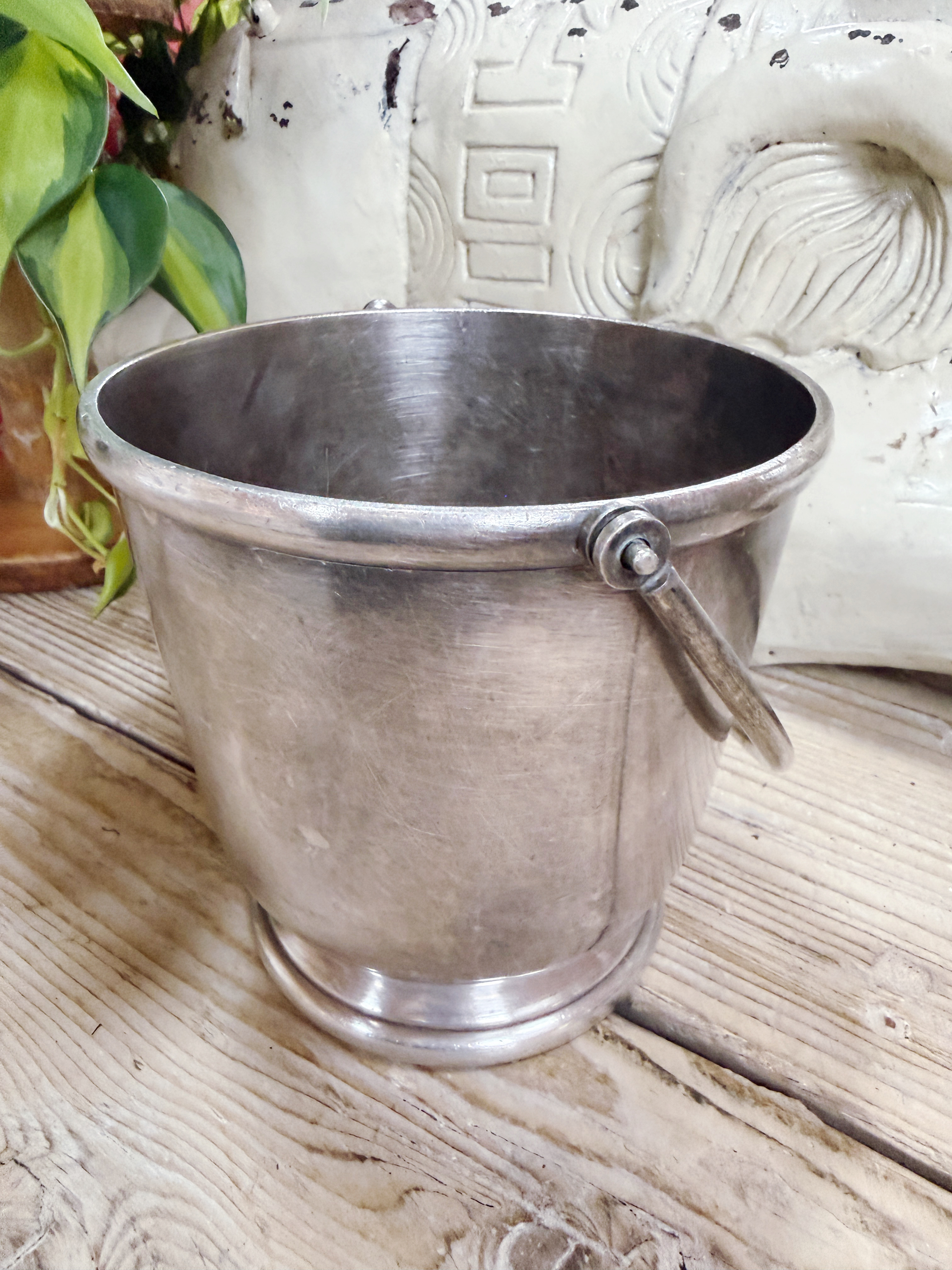 Vintage Silver Champagne & Ice Bucket from Tirrenia Italian Ocean Liner