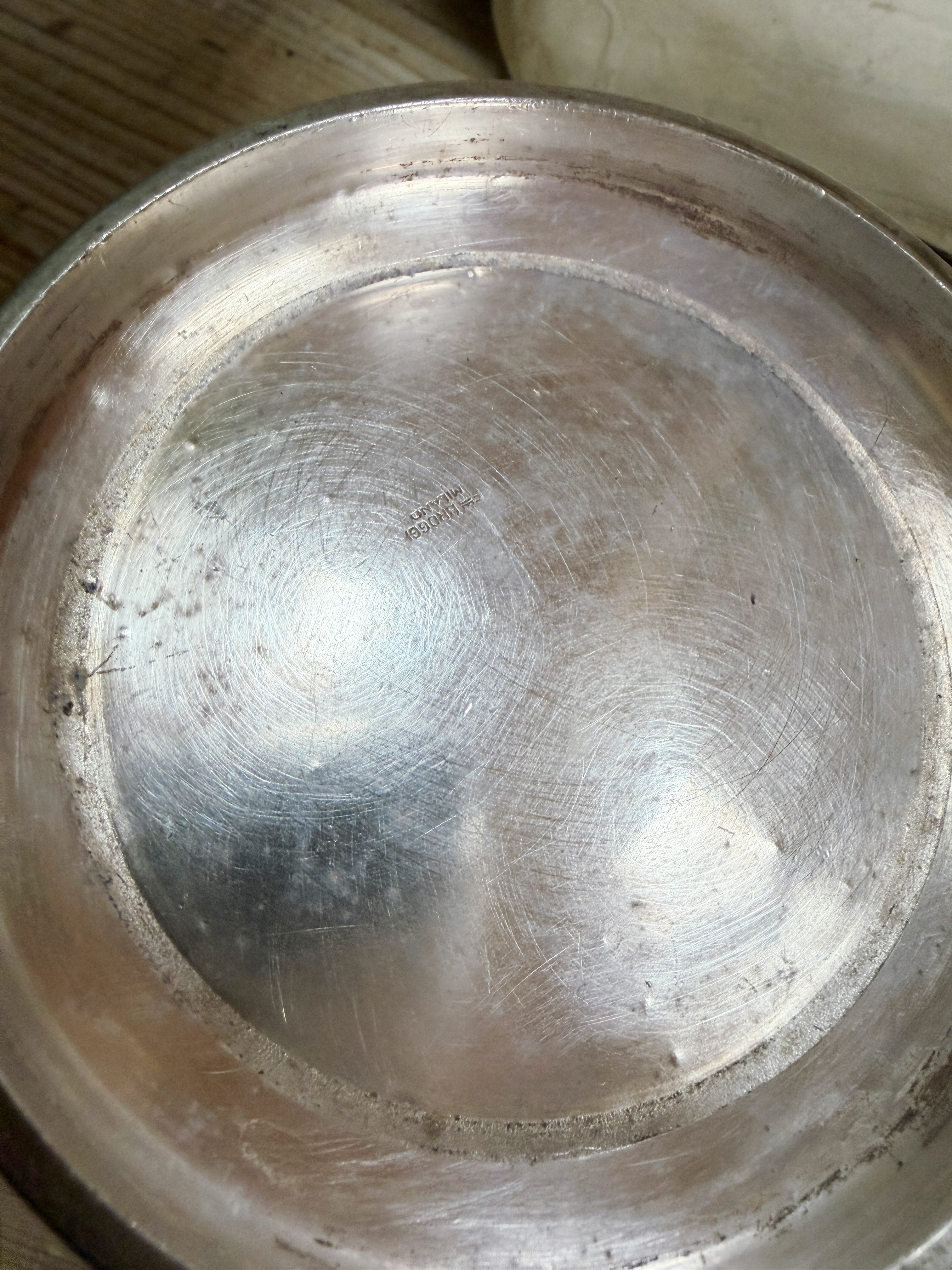 Vintage Silver Champagne & Ice Bucket from Tirrenia Italian Ocean Liner