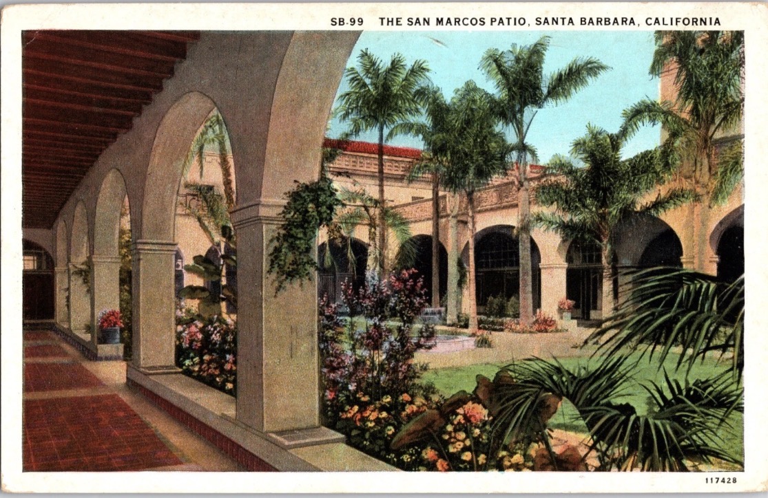 Service for 6 Silver Plated Flatware from The San Marcos Hotel Santa Barbara CA