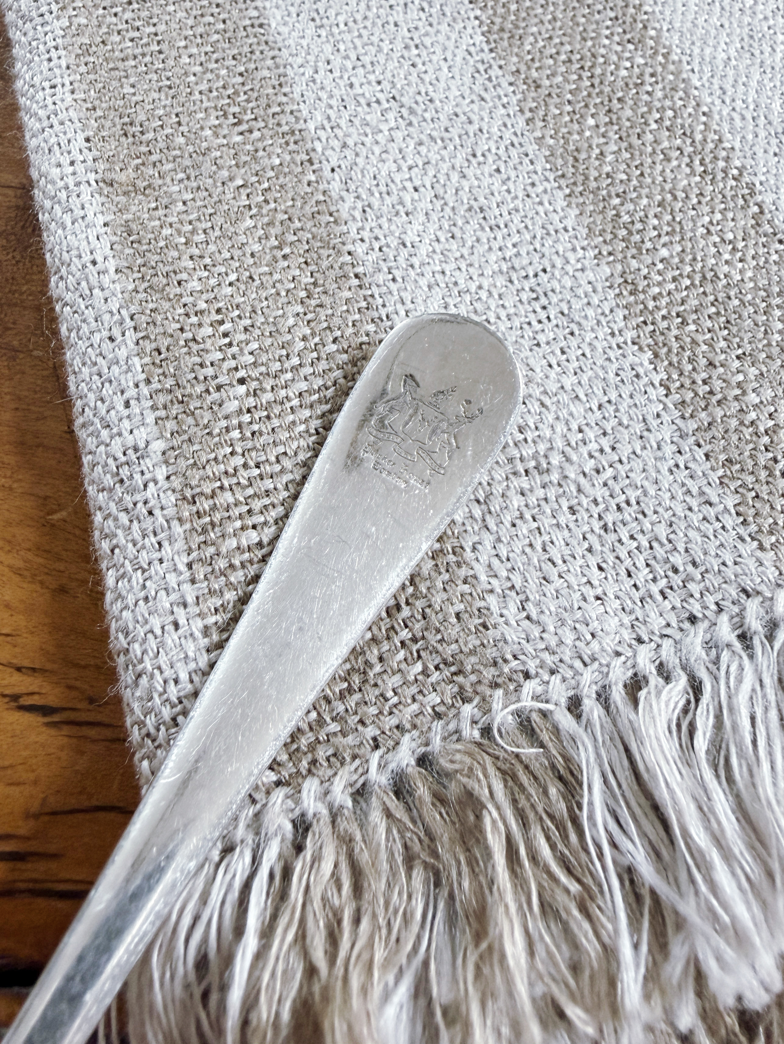 Antique Silver Plated Horseradish Spoon from The Parker House Hotel Boston