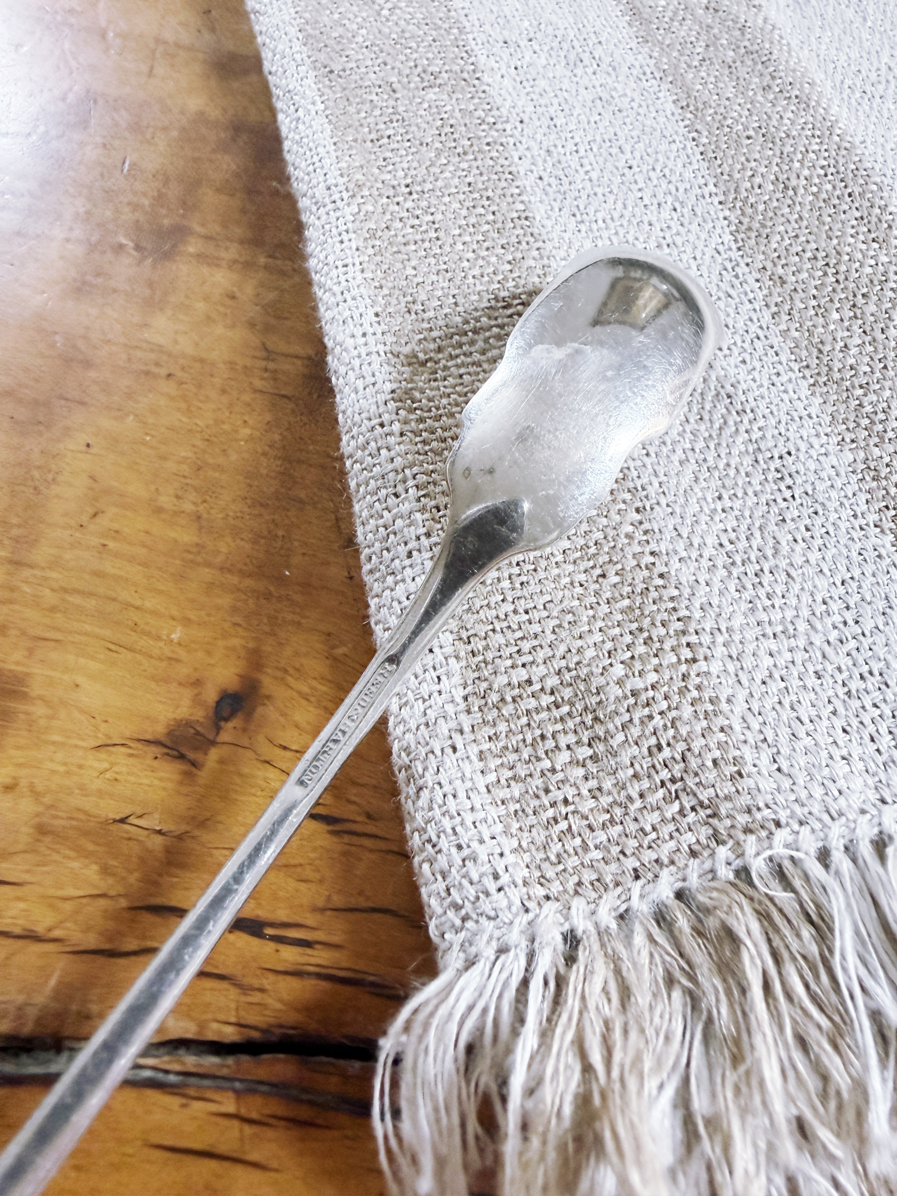 Antique Silver Plated Horseradish Spoon from The Parker House Hotel Boston