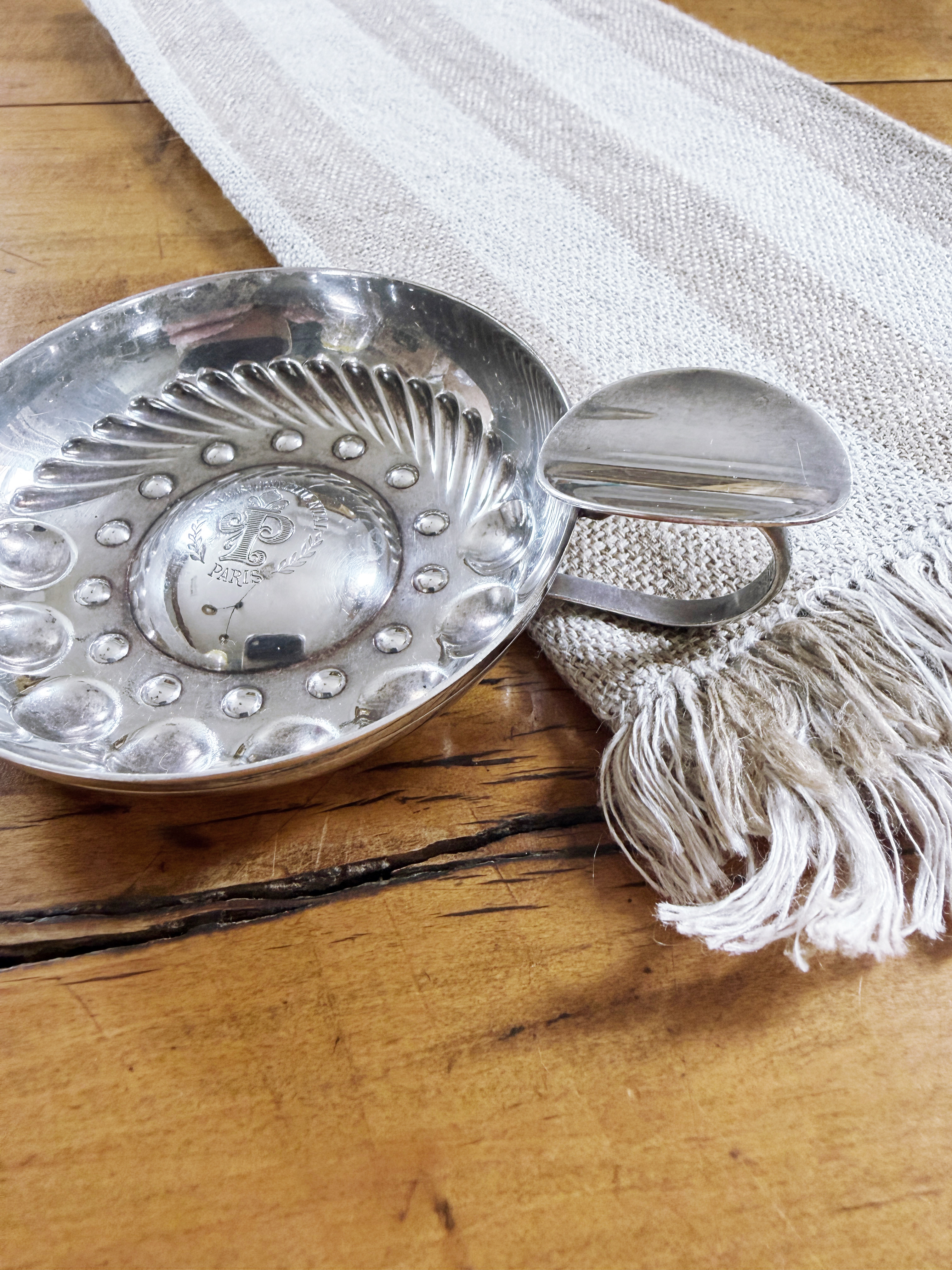 Christofle Silver Wine Tasting Cup from Intercontinental Hotel Paris