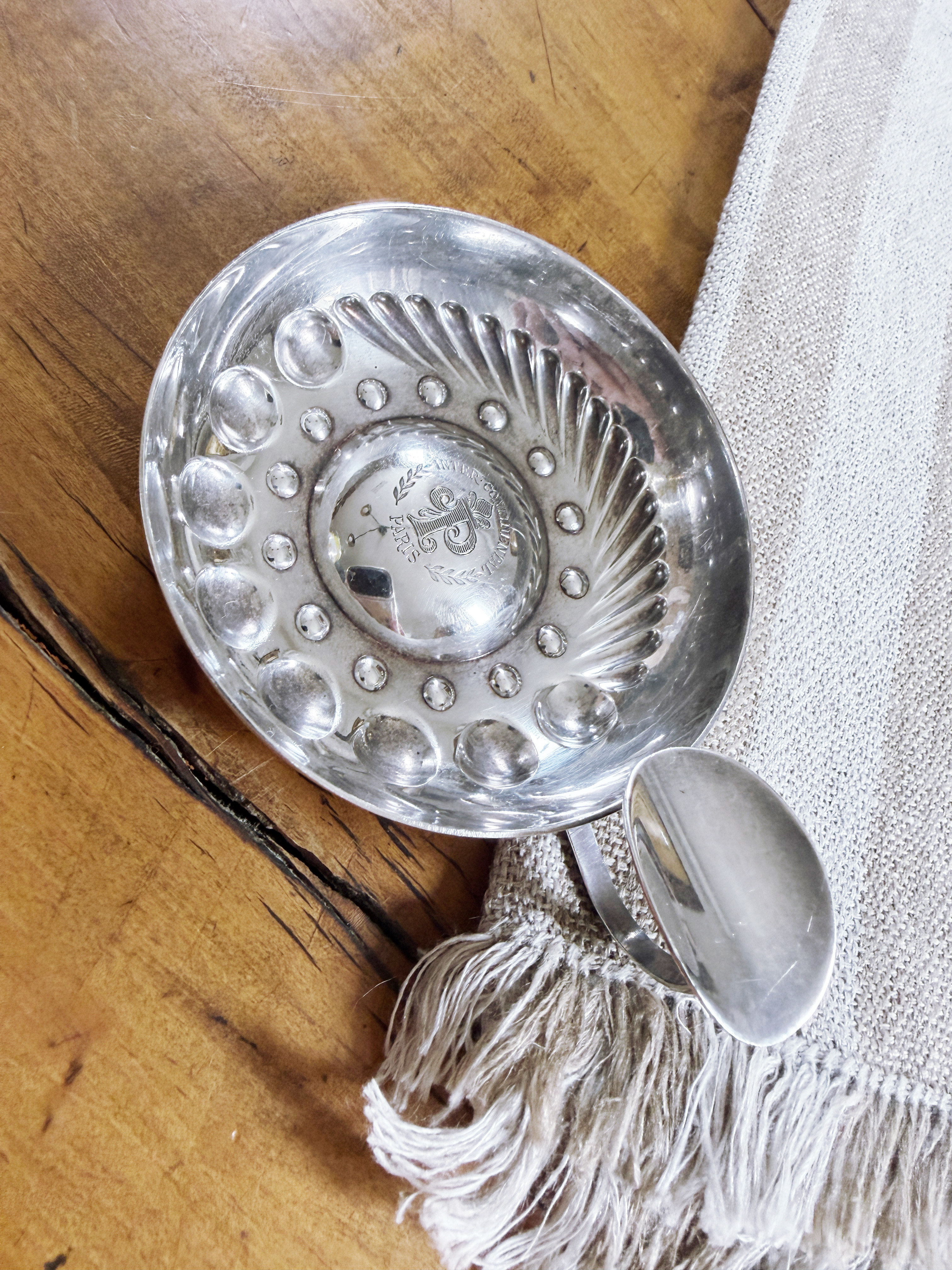 Christofle Silver Wine Tasting Cup from Intercontinental Hotel Paris