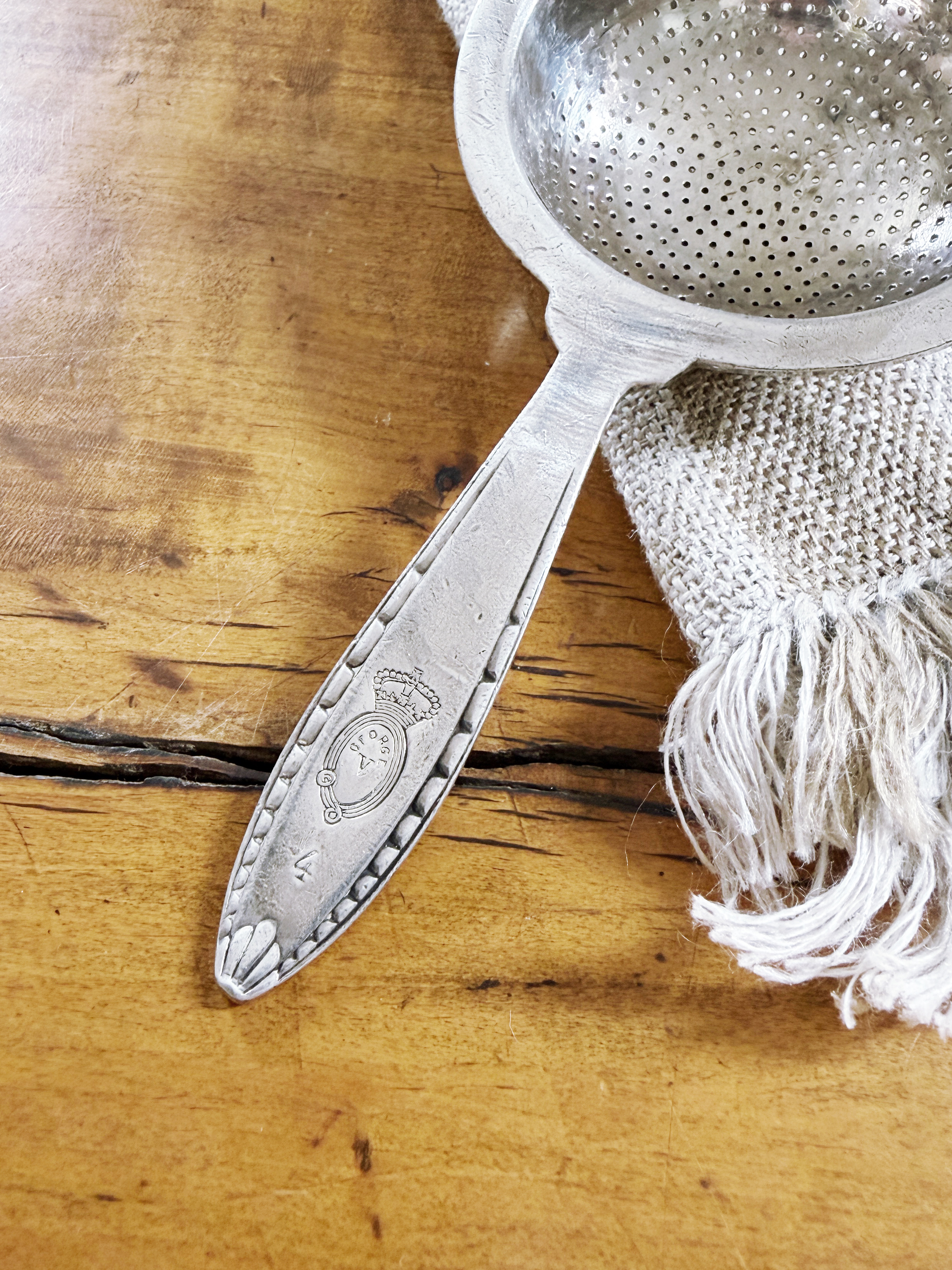 Christofle Silver Tea Infuser from Hotel George V Paris