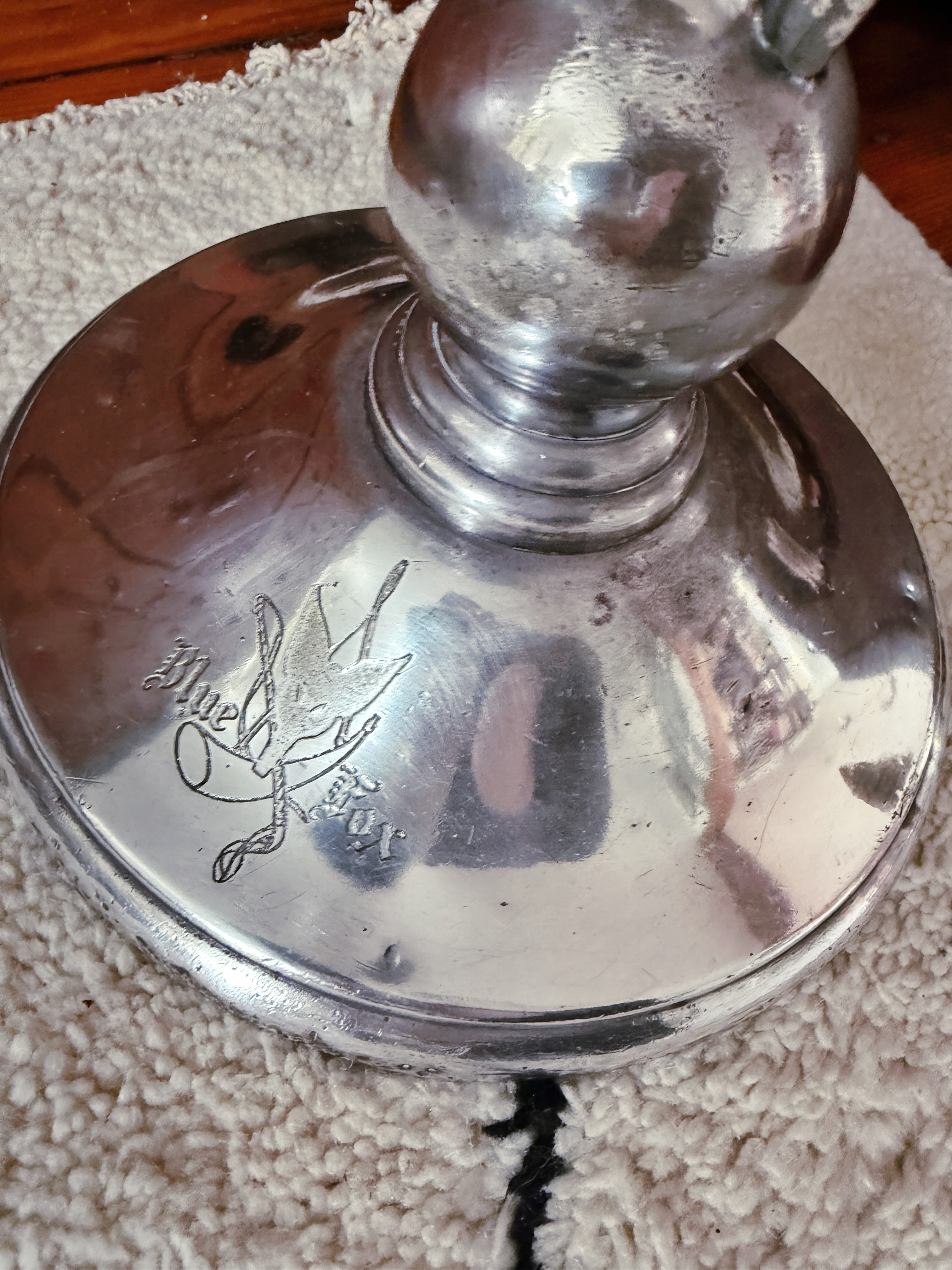 Vintage Silver Plated Champagne Bucket and Stand from The Blue Fox in San Francisco CA