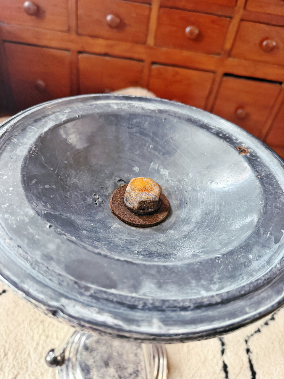Vintage Silver Plated Champagne Bucket and Stand from The Blue Fox in San Francisco CA
