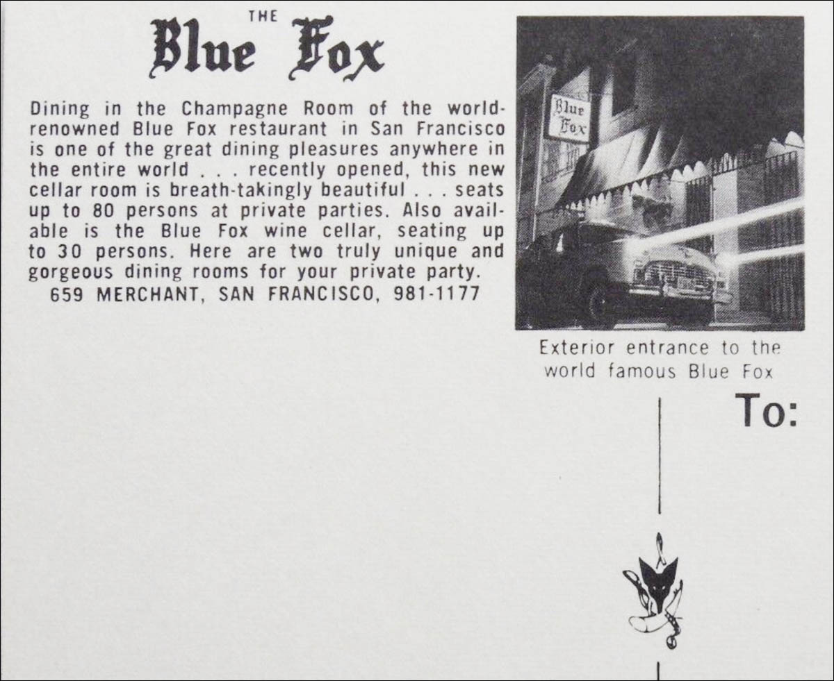 Vintage Silver Plated Champagne Bucket and Stand from The Blue Fox in San Francisco CA