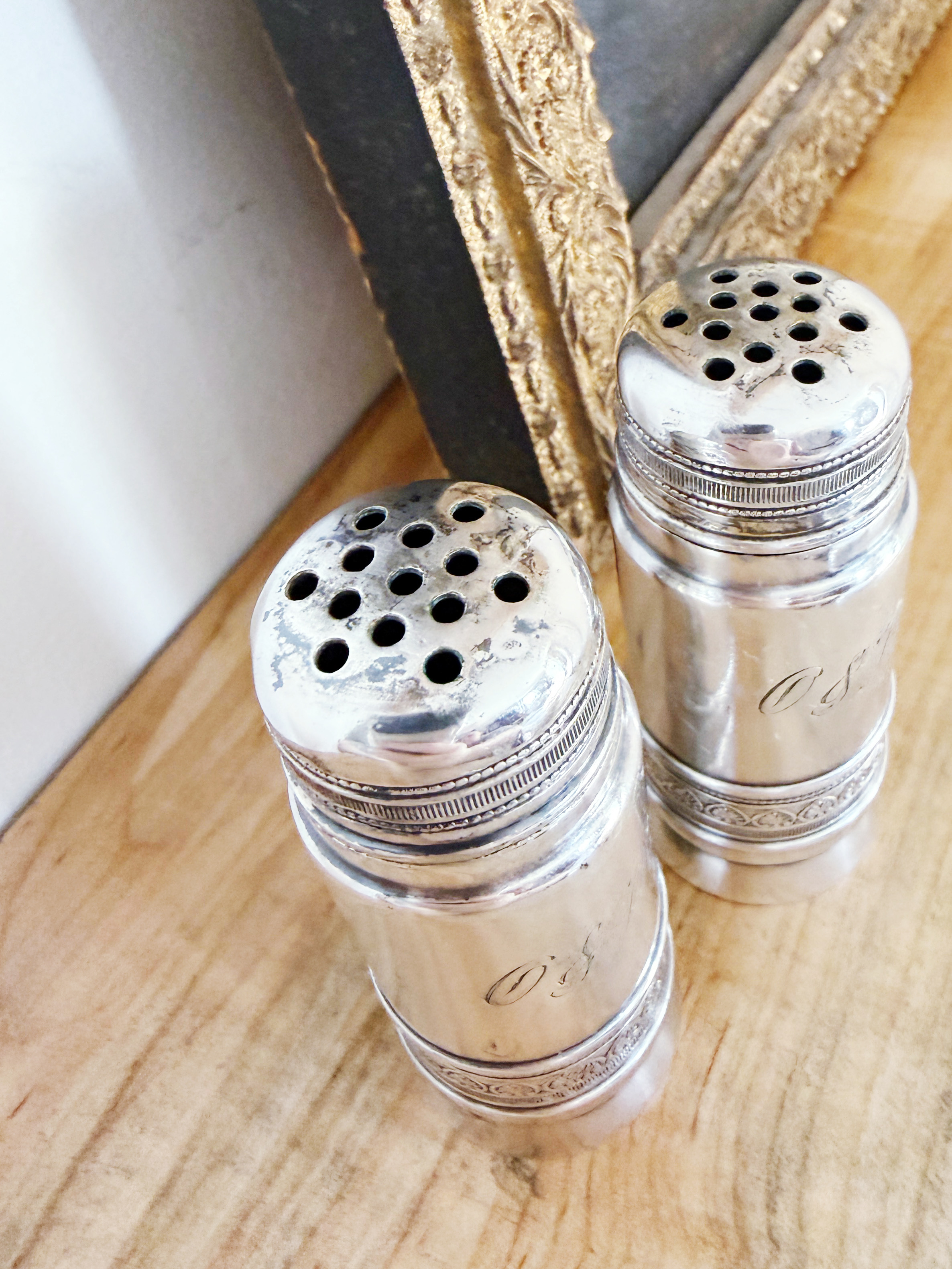 1889 Salt and Pepper Shakers from New York Ontario & Western