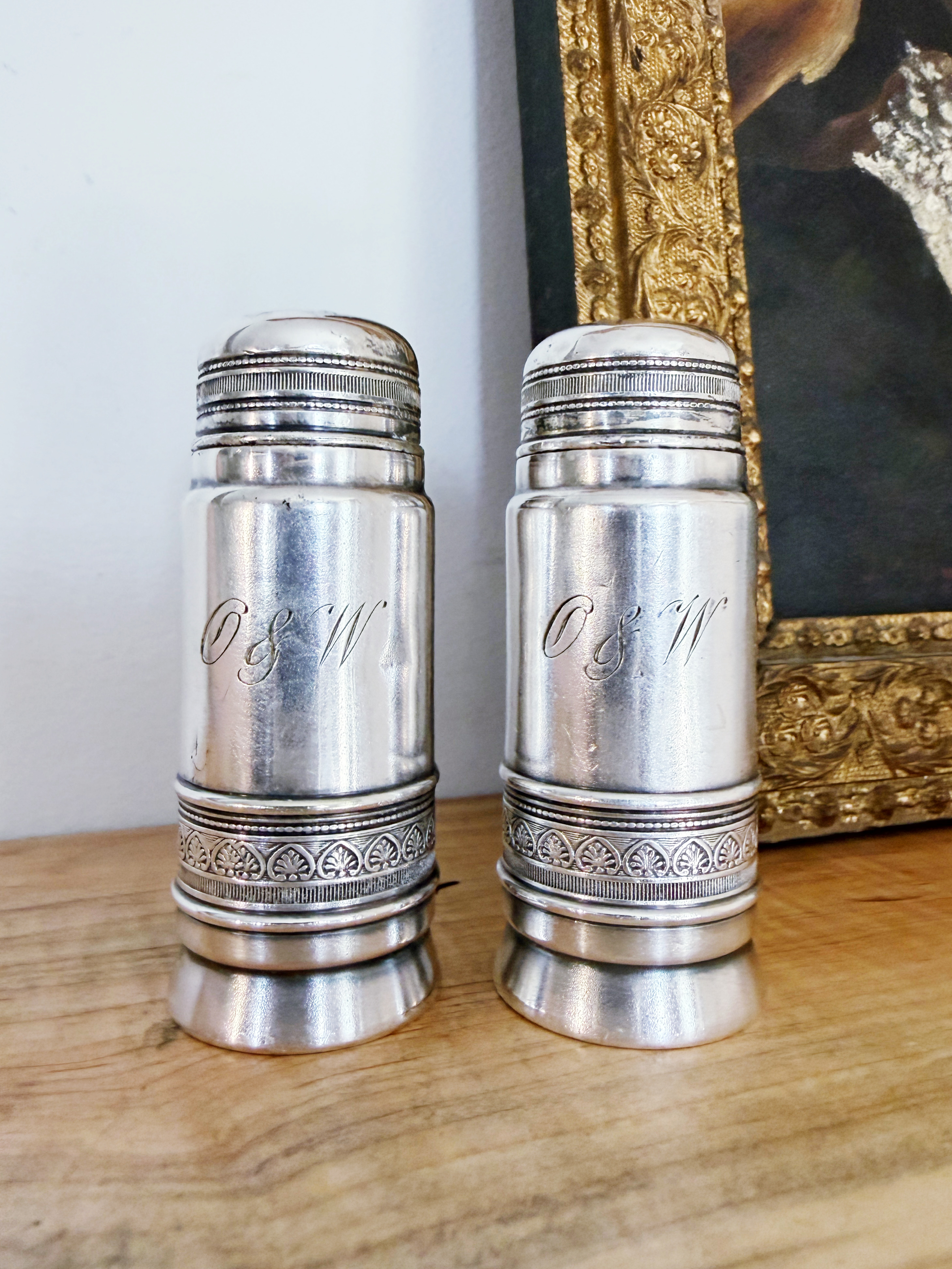 1889 Salt and Pepper Shakers from New York Ontario & Western Railway