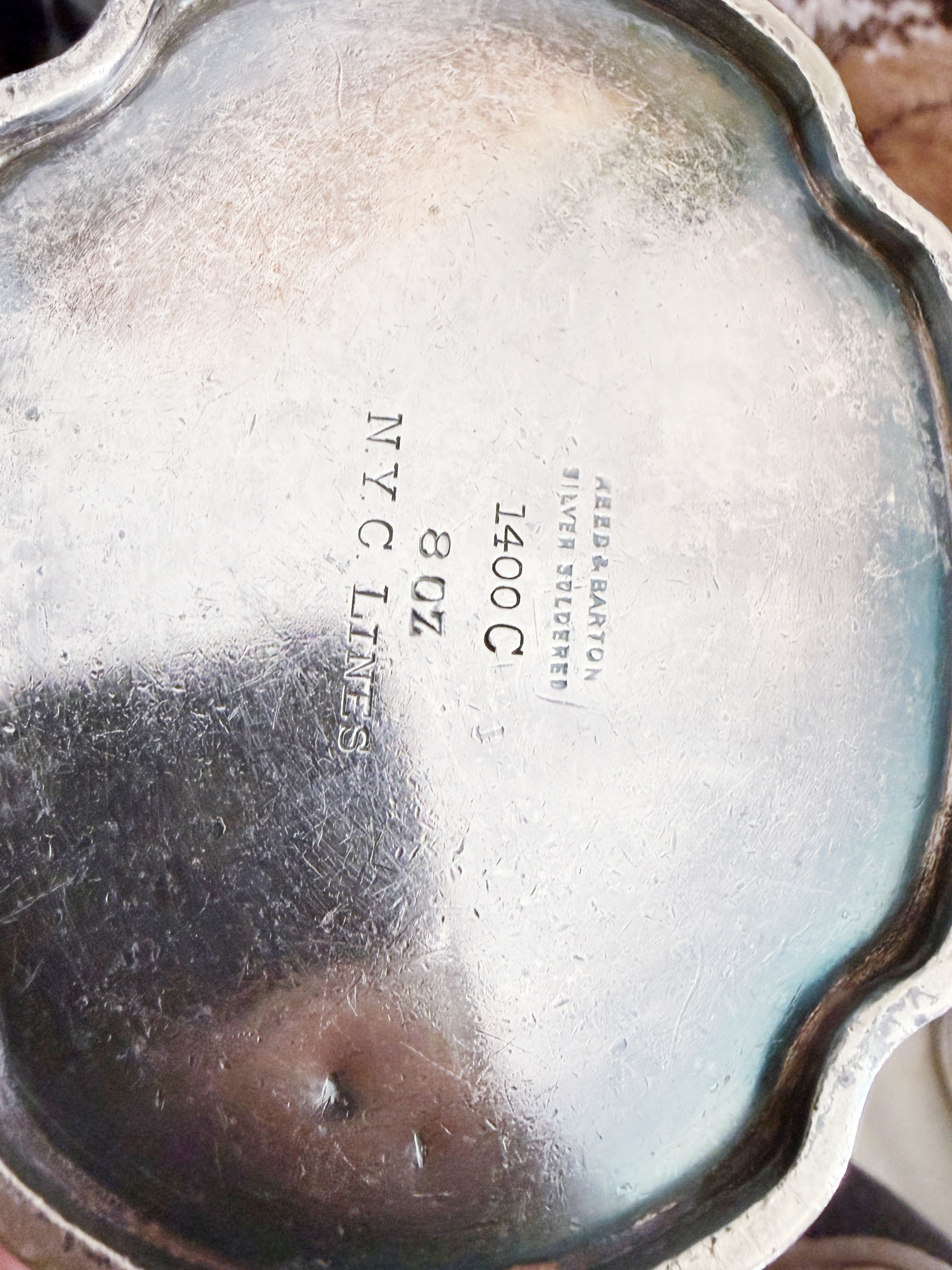 Vintage Silver Plated New York Central Railroad Sugar Bowl