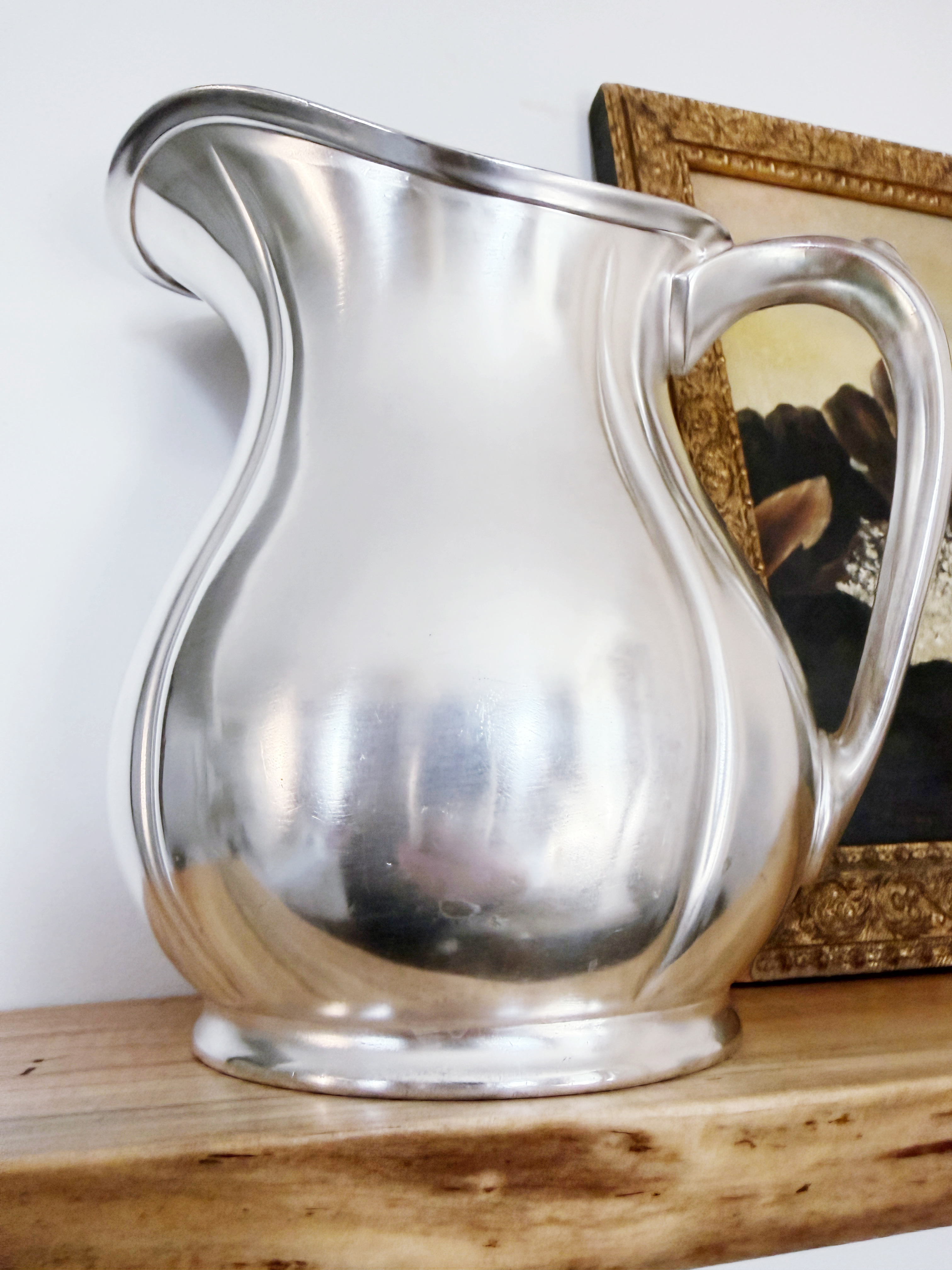 Vintage Silver Water Pitcher from Chicago Milwaukee & St. Paul Railroad