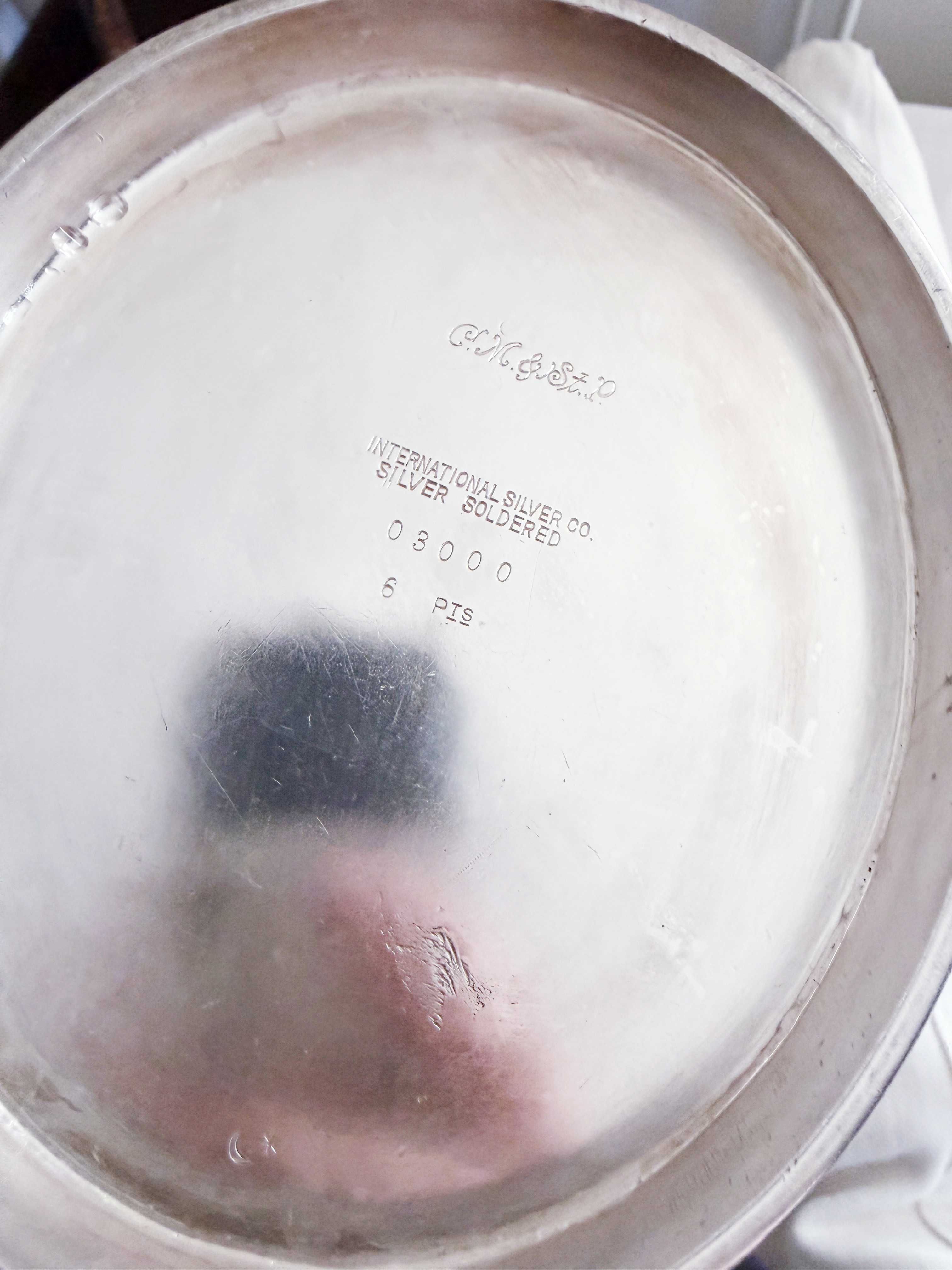 Vintage Silver Water Pitcher from Chicago Milwaukee & St. Paul Railroad