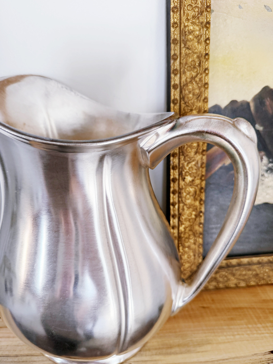 Vintage Silver Water Pitcher from Chicago Milwaukee & St. Paul Railroad