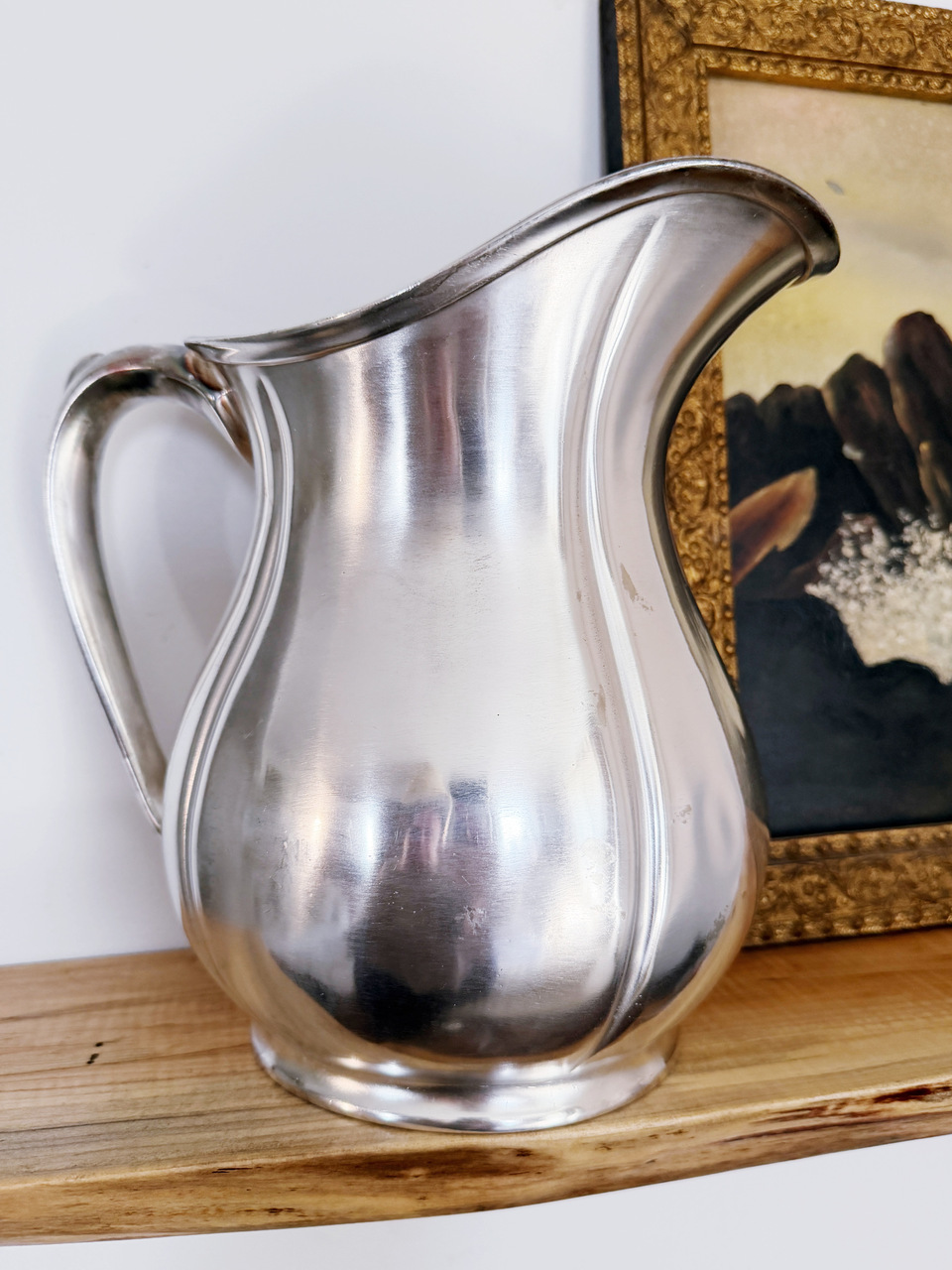 Vintage Silver Water Pitcher from Chicago Milwaukee & St. Paul Railroad