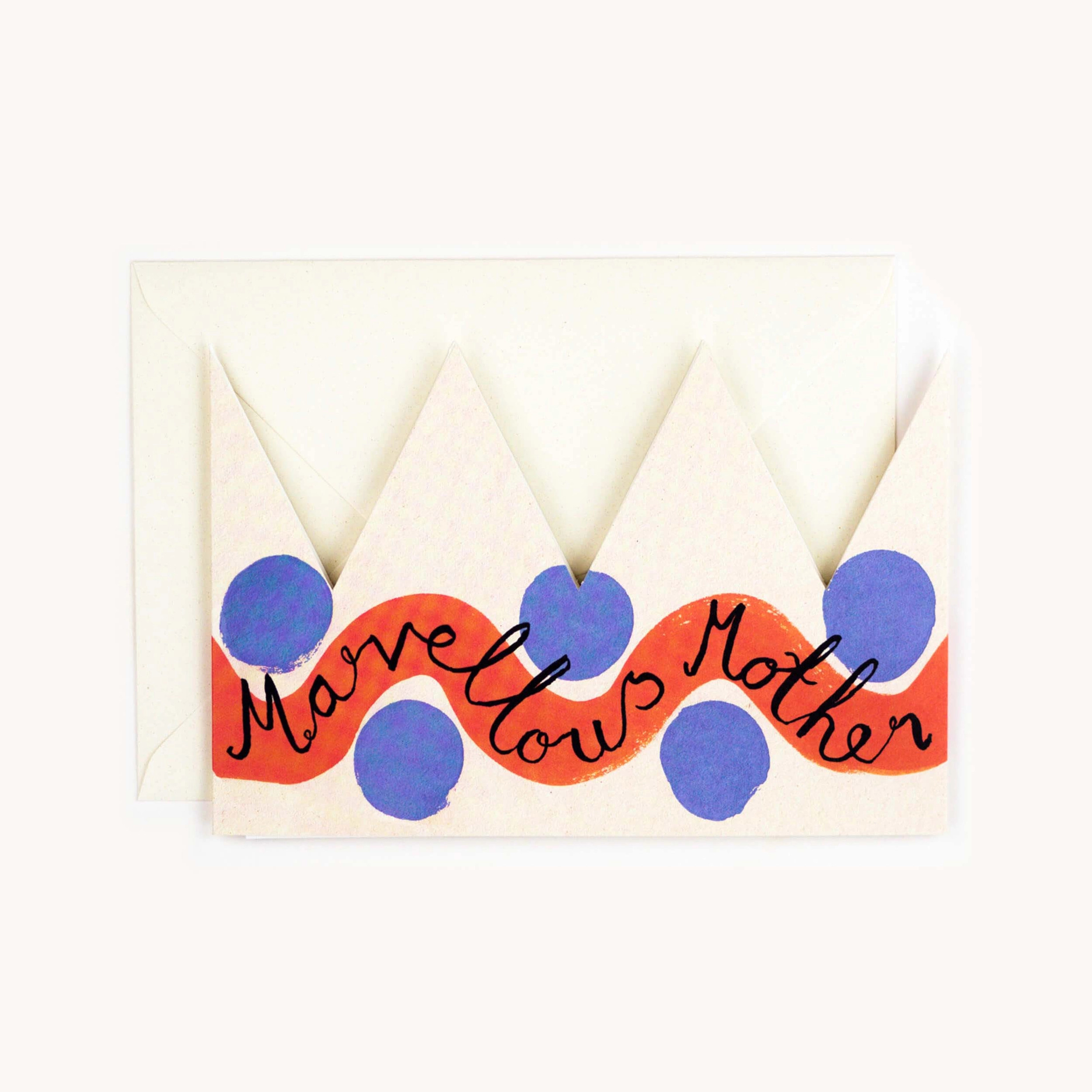 Marvellous Mother Party Hat Card