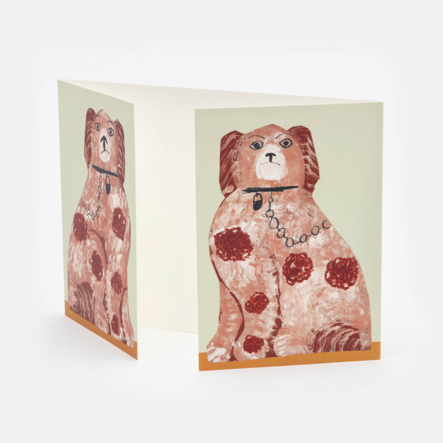 Mantel Dogs Fold-out Card