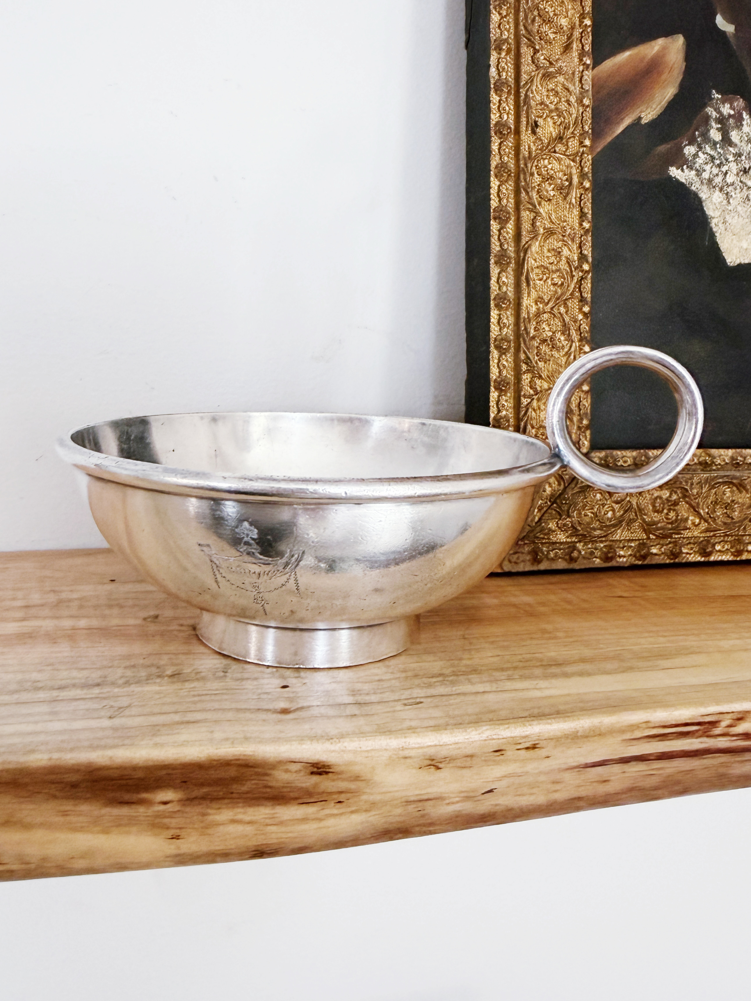 Vintage Silver Wine Funnel from Hotel Muehlebach in Kansas City