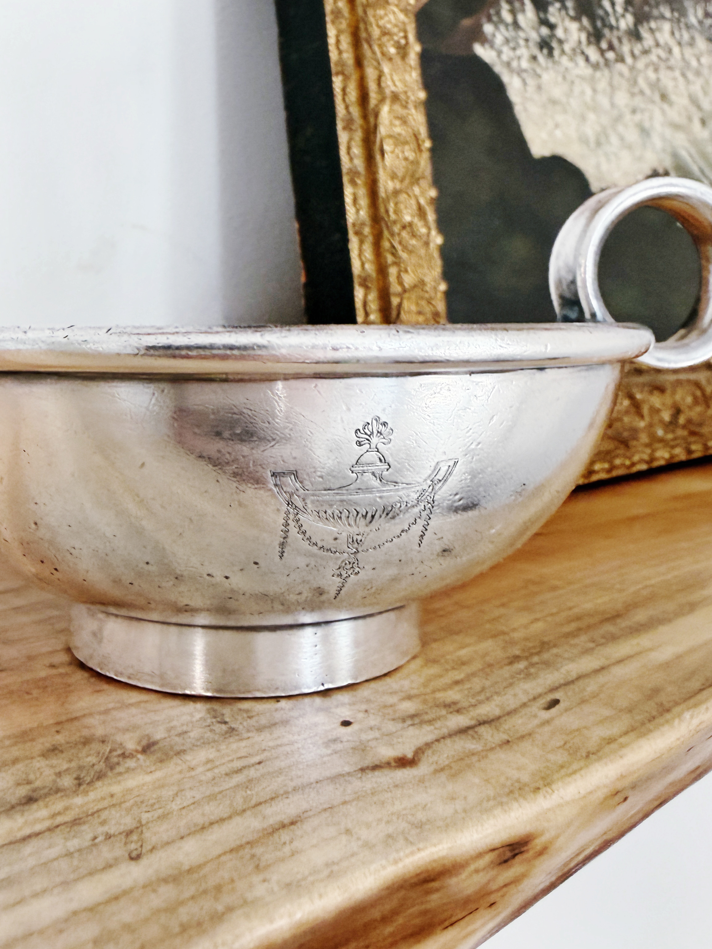 Vintage Silver Wine Funnel from Hotel Muehlebach in Kansas City