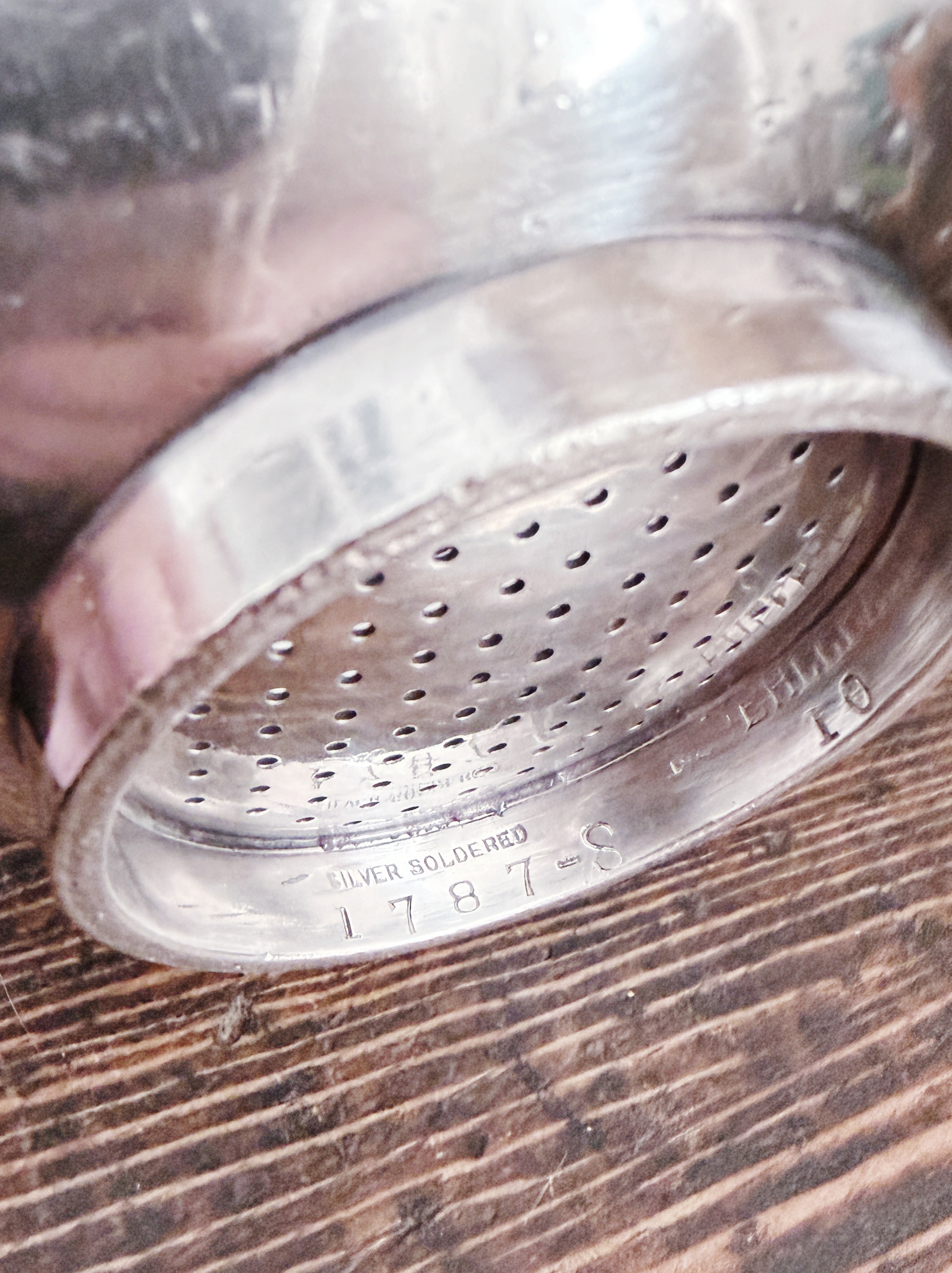 Vintage Silver Wine Funnel from Hotel Muehlebach in Kansas City