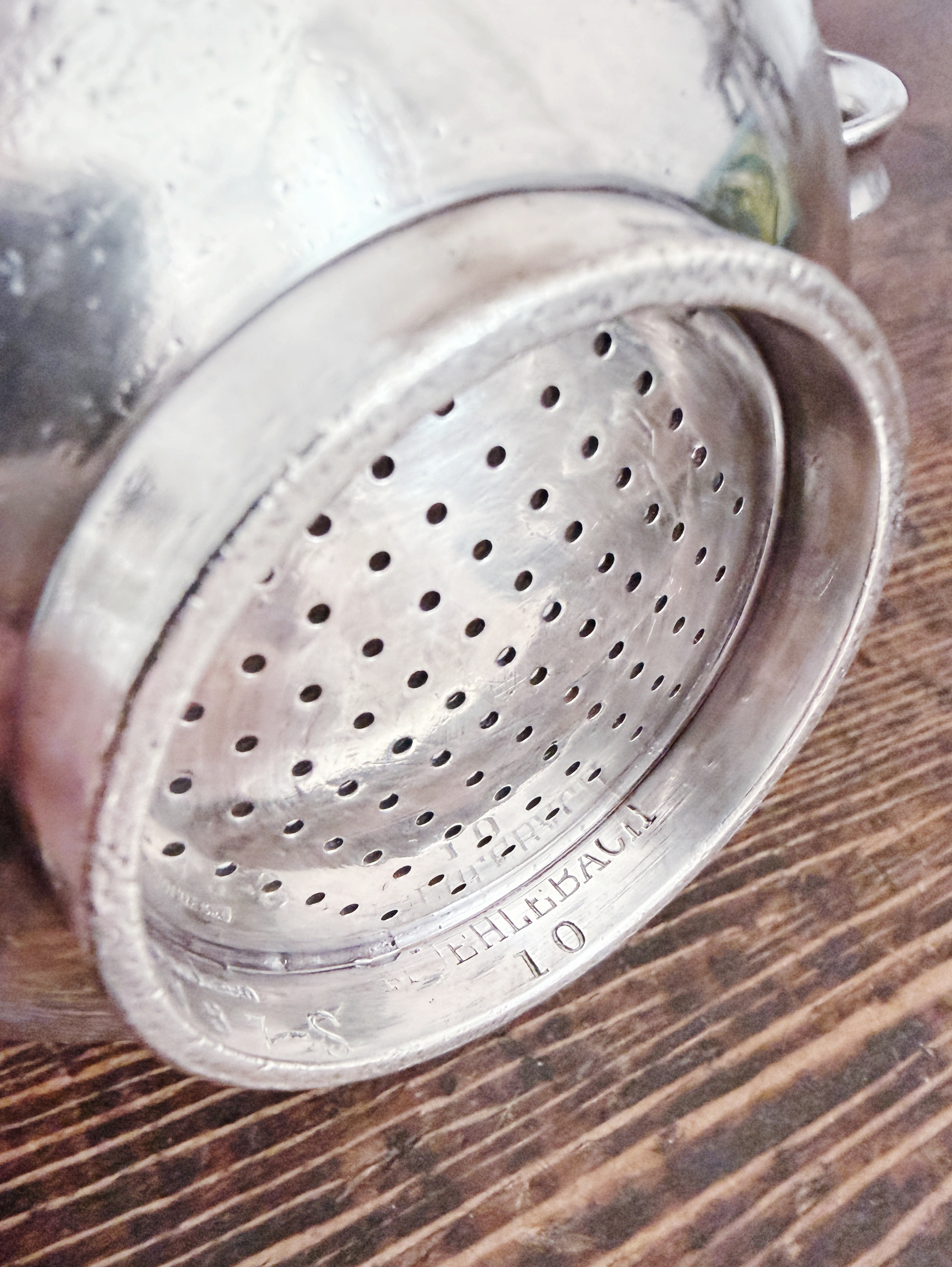 Vintage Silver Wine Funnel from Hotel Muehlebach in Kansas City